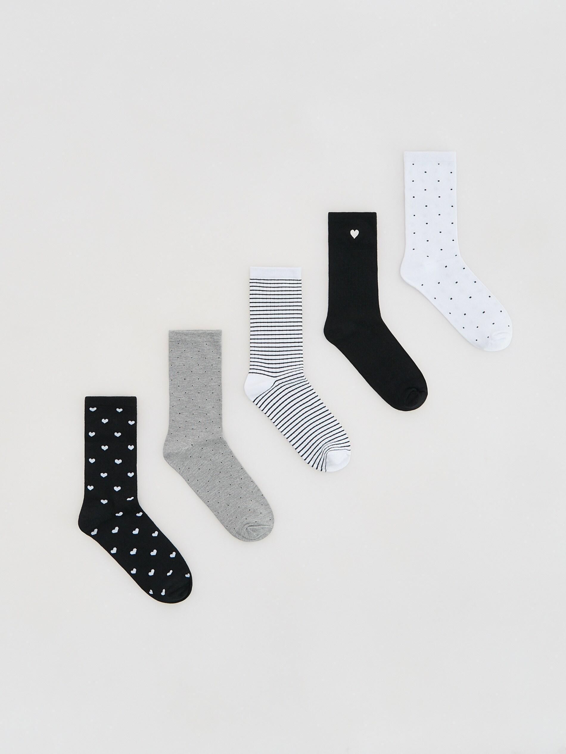 Black Socks, Black, medium