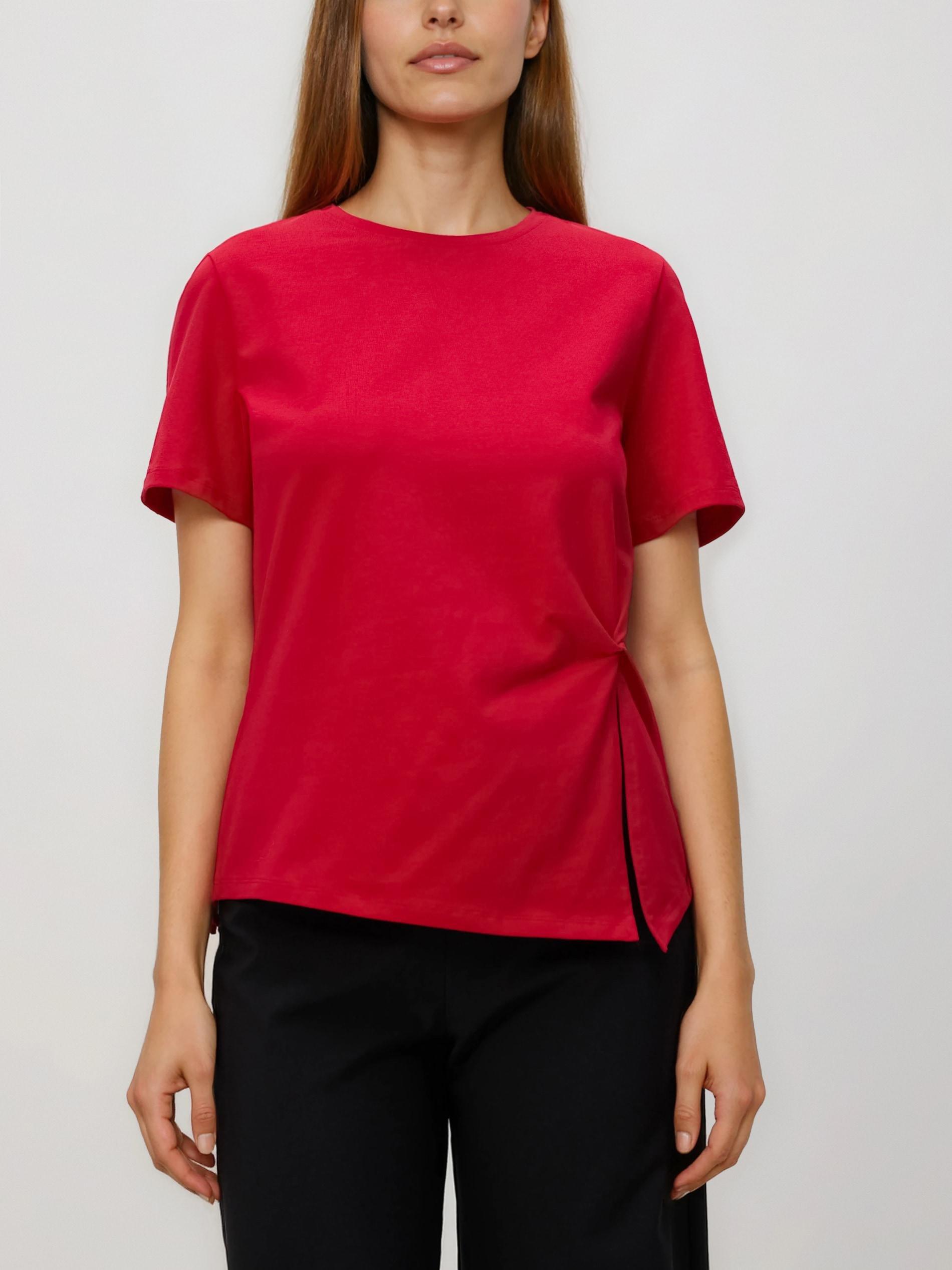 تيشيرت ديكوري التفاصيل أحمر, Red, large image number 3