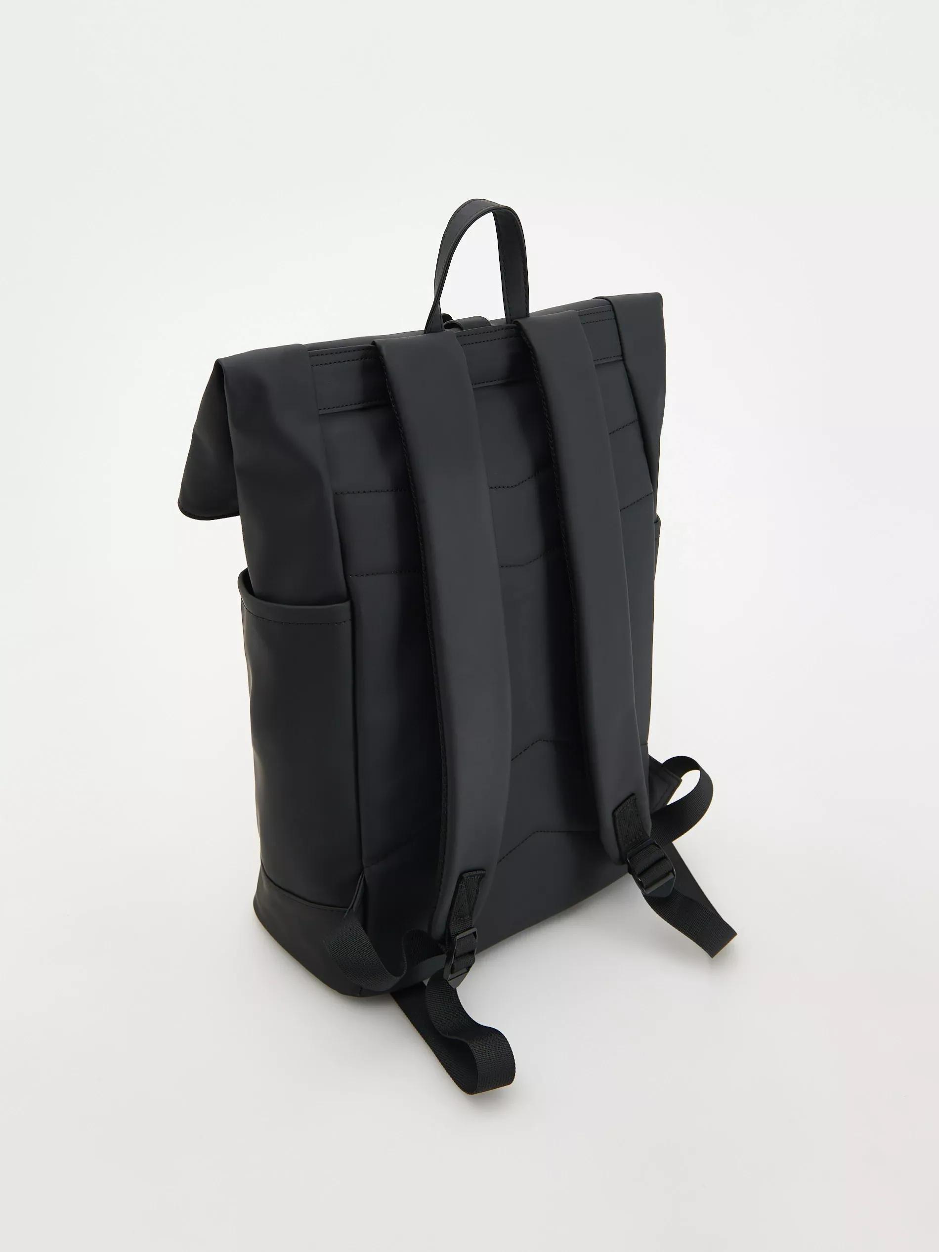 Black Waterproof Backpack, Black, large image number 1