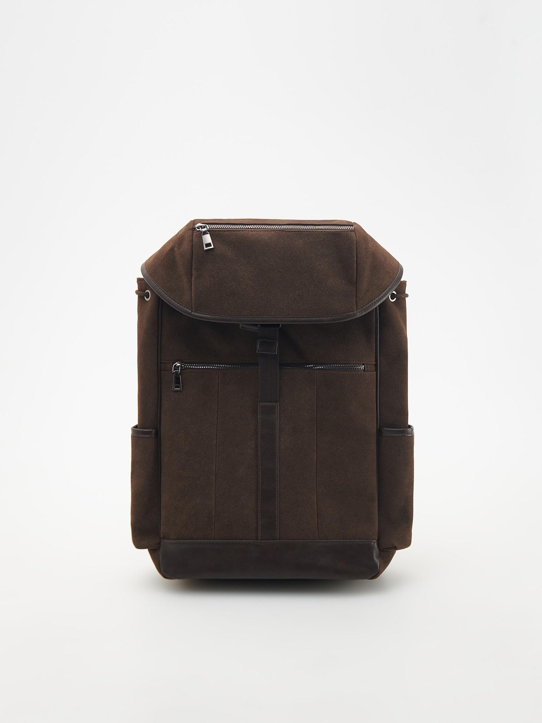 Brown Buckle Detail Backpack, , large image number 1