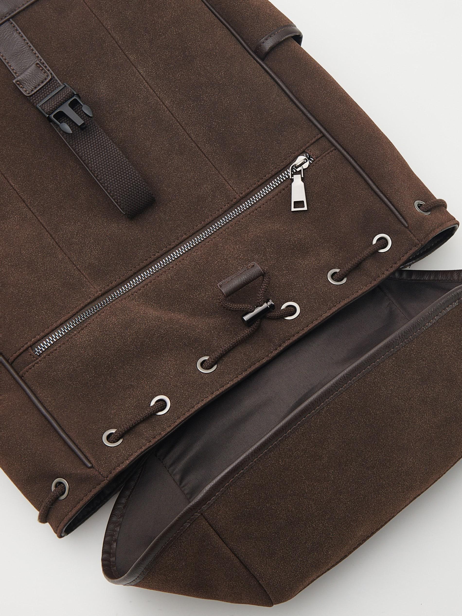 Brown Buckle Detail Backpack, , large image number 3