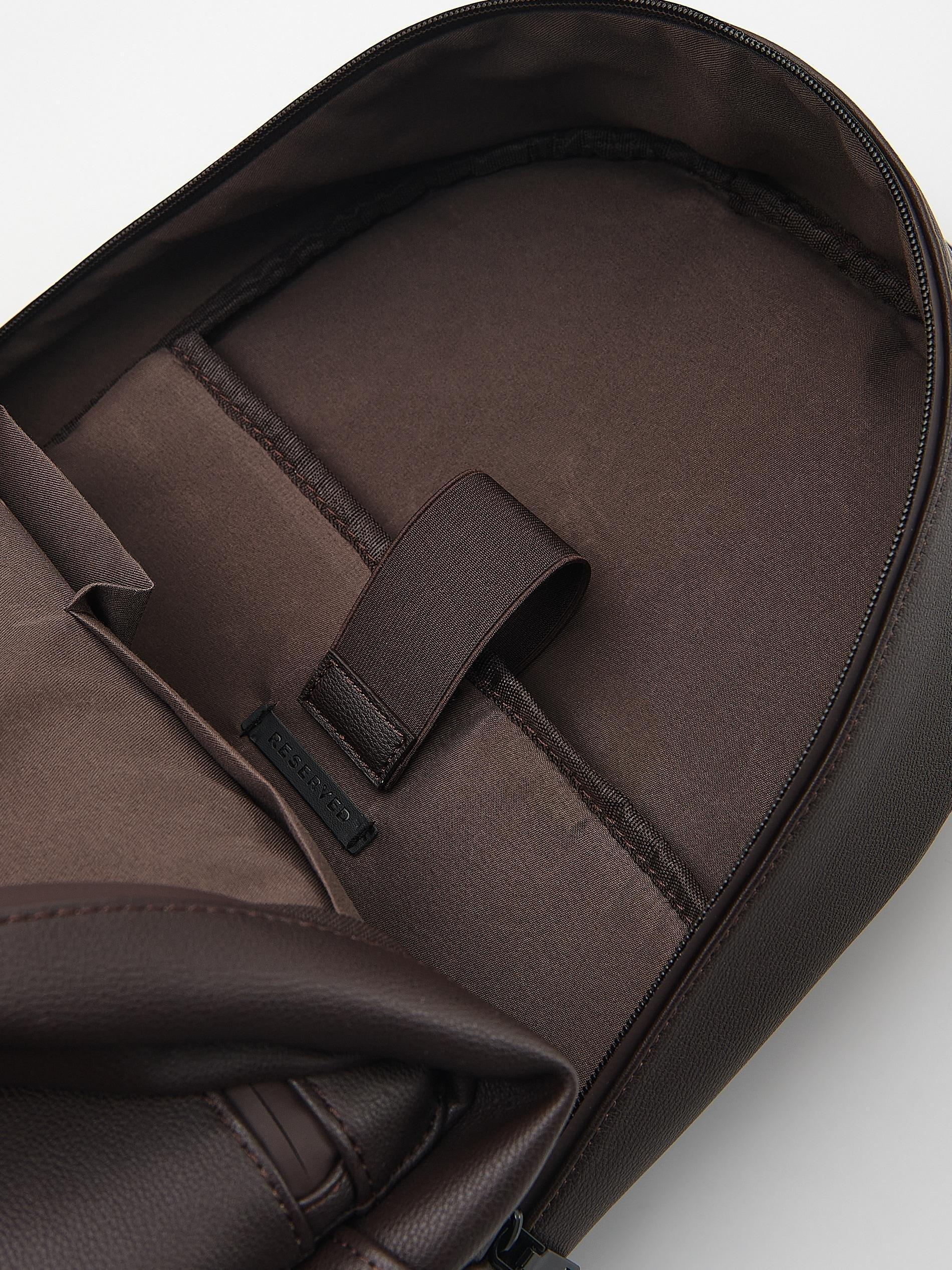 Reserved - Brown Faux Leather Backpack