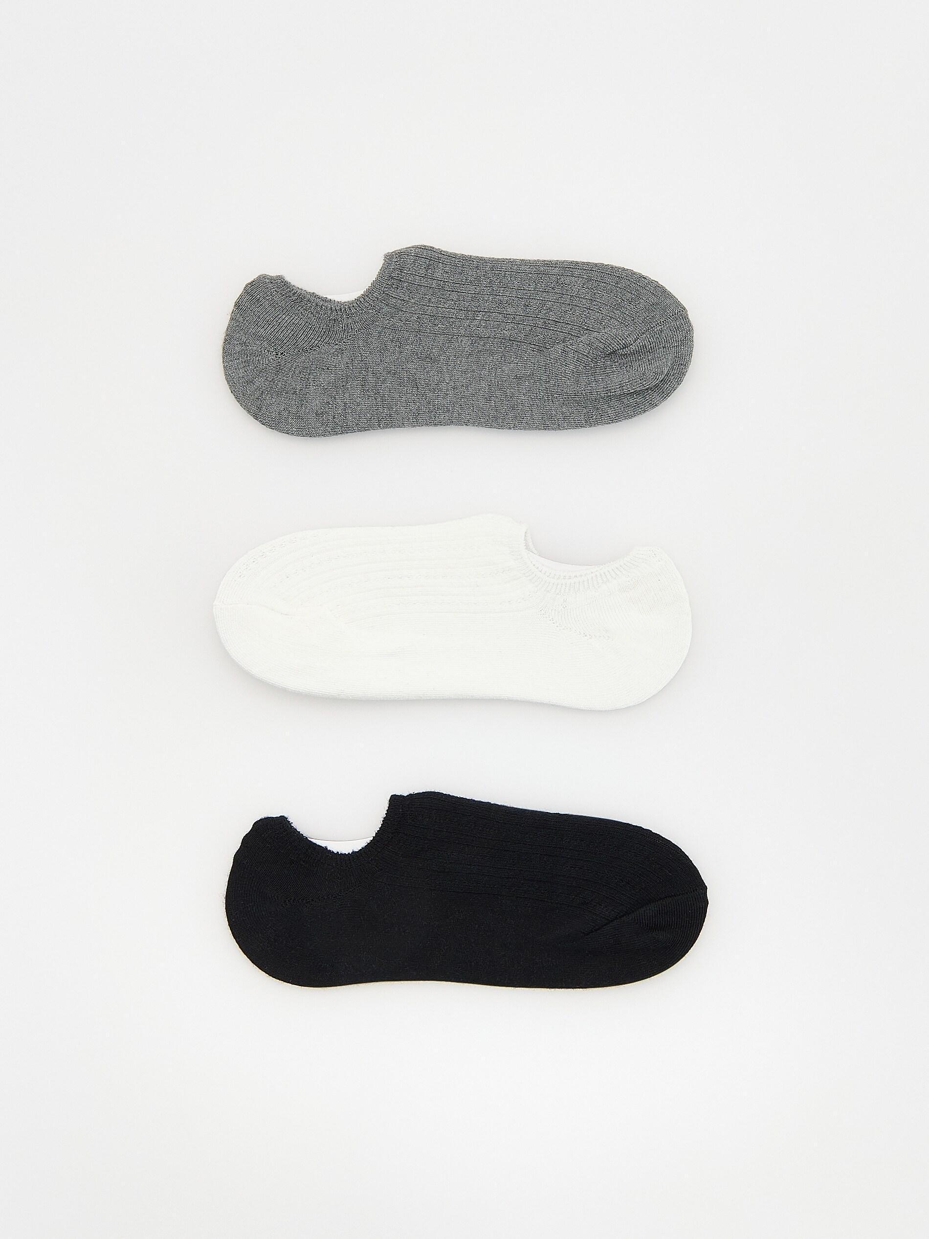 Cream Low Cut Socks 3 Pack, , medium