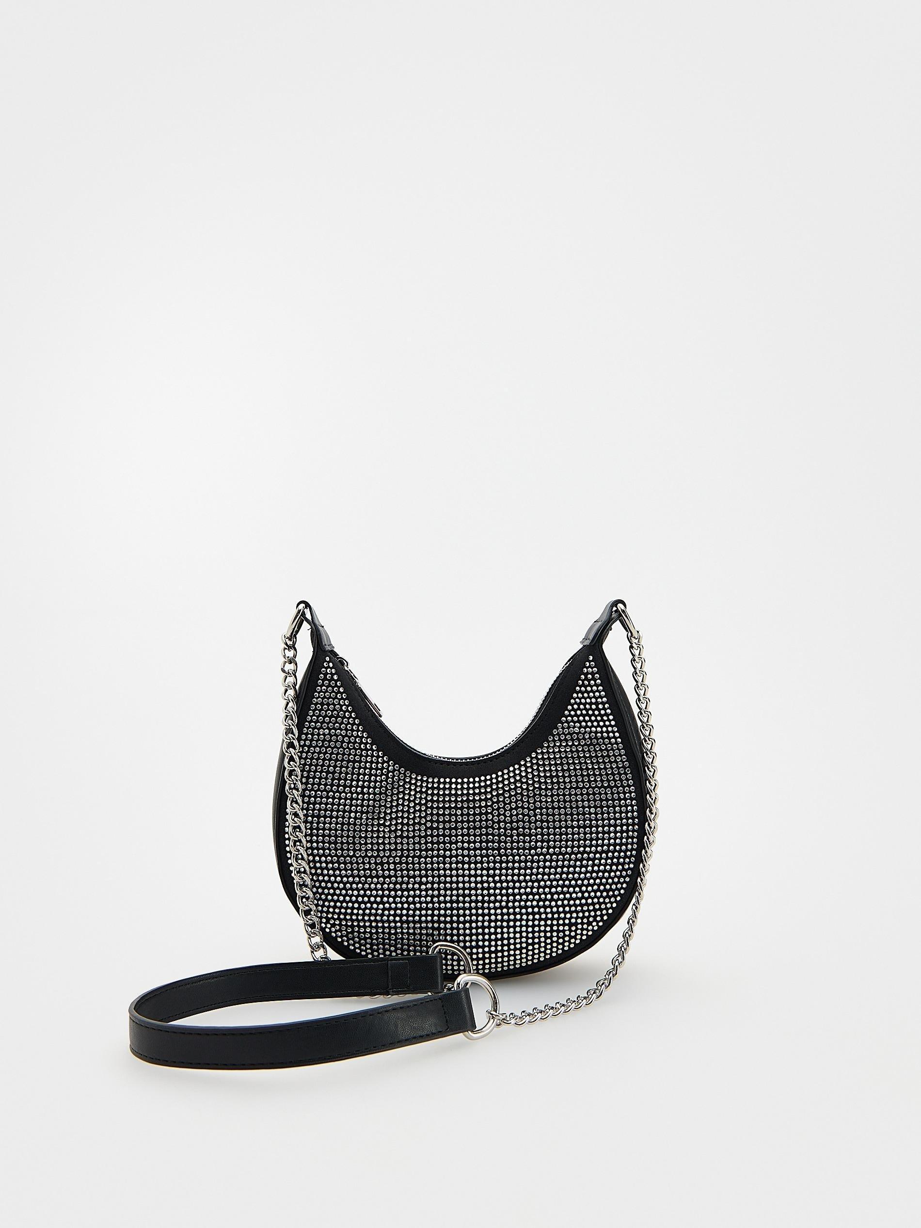 Reserved - Black Rhinestone Detailing Bag