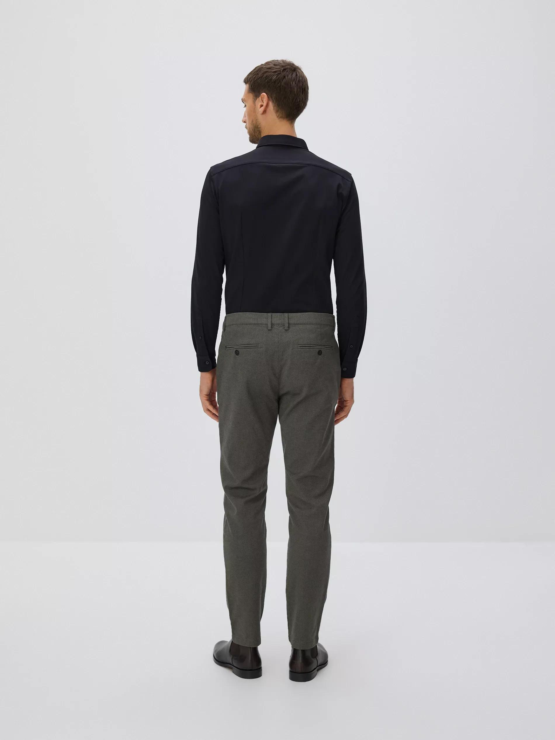 Green Chino Slim Fit Trousers, Green, medium