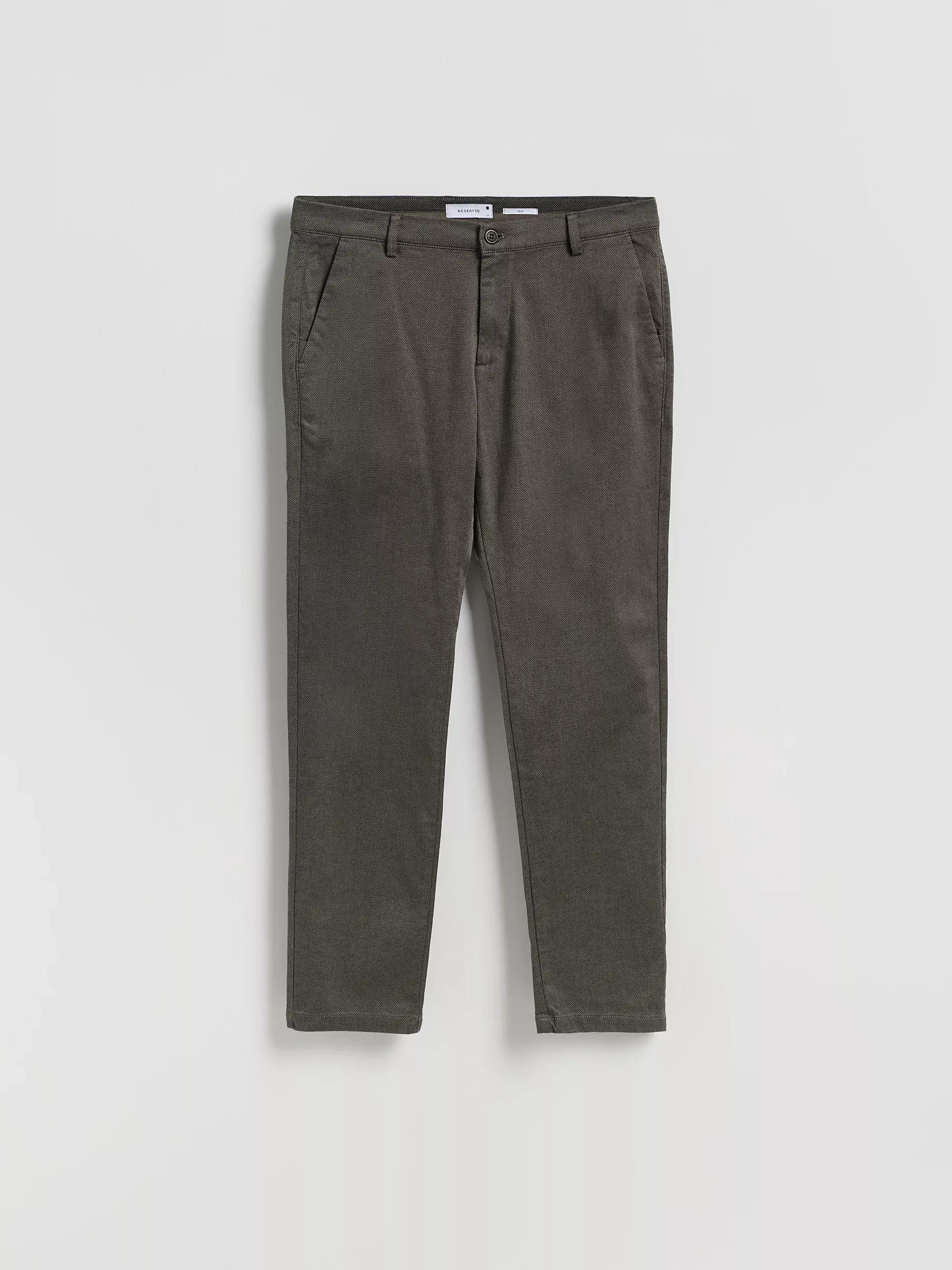 Green Chino Slim Fit Trousers, Green, large image number 3