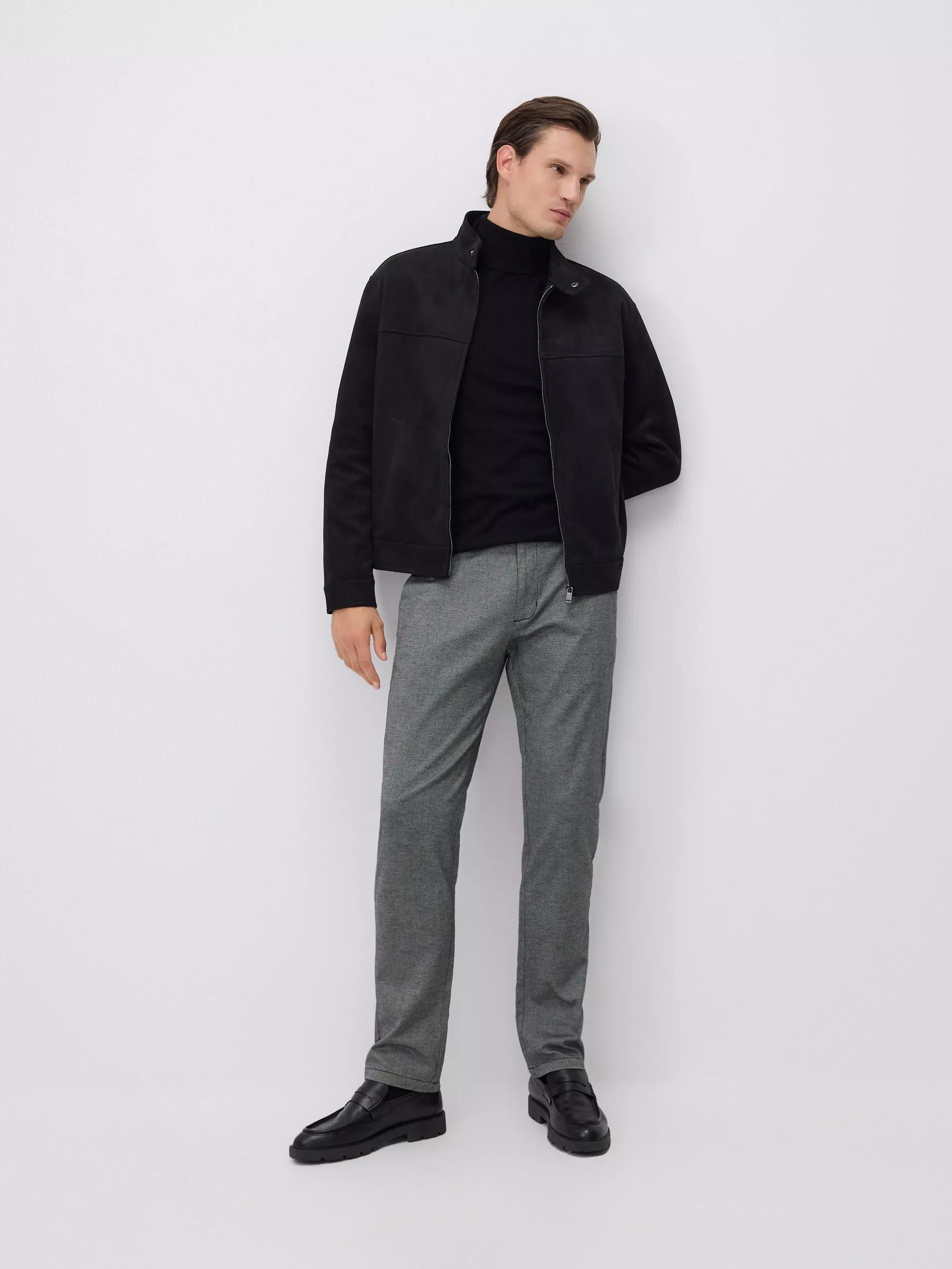 Grey Chino Slim Fit Trousers, Grey, large image number 1