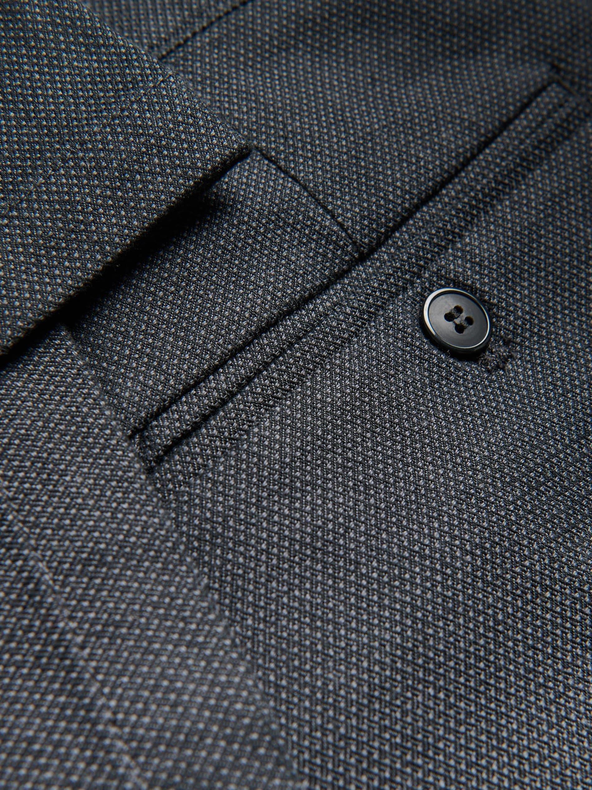 Black Chino Slim Fit Trousers, Black, medium