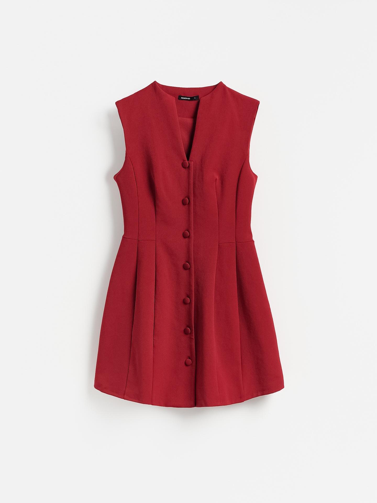 Red Cotton Rich Dress, Red, large image number 0