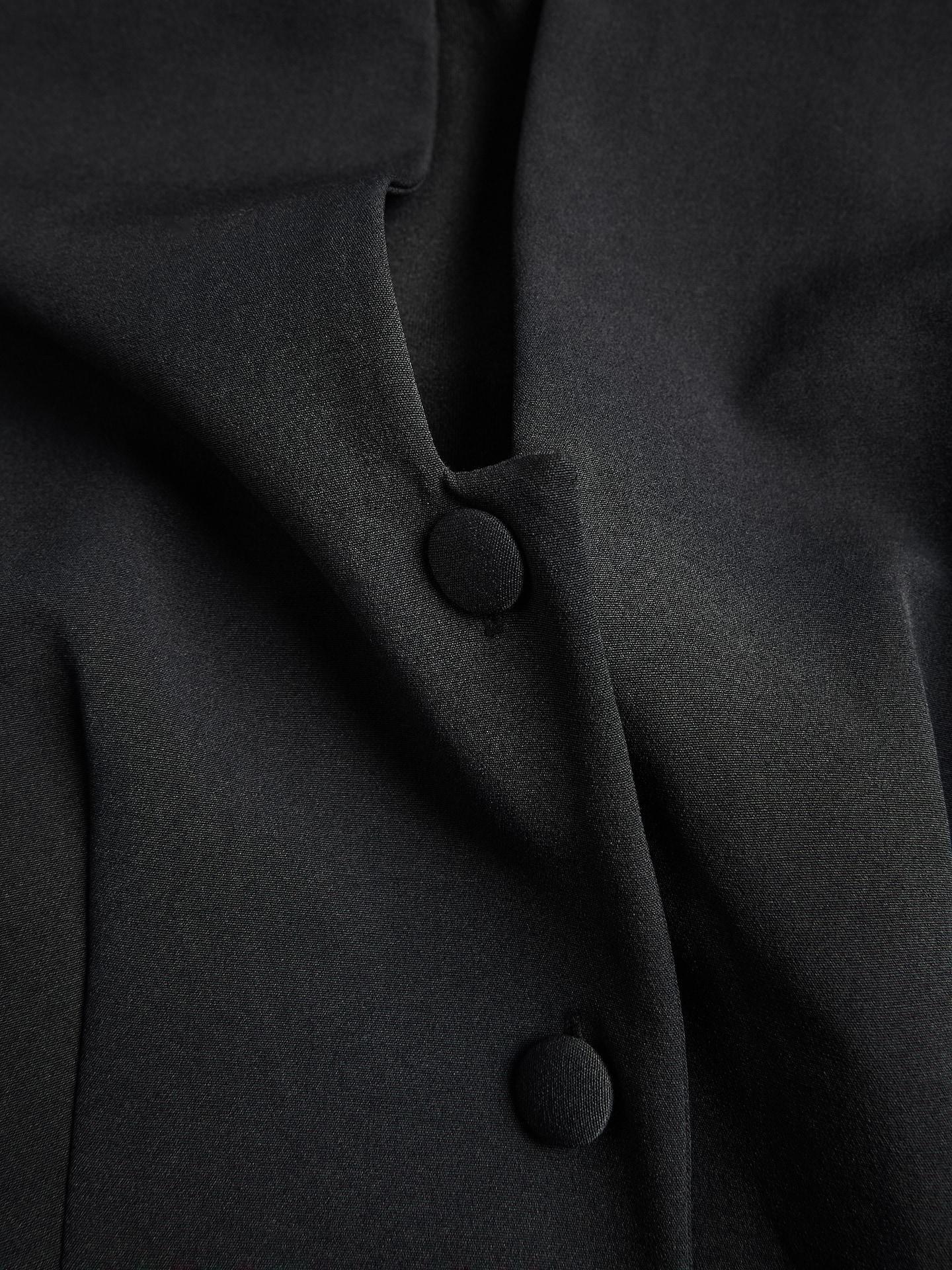 Black Cotton Rich Dress, Black, large image number 1