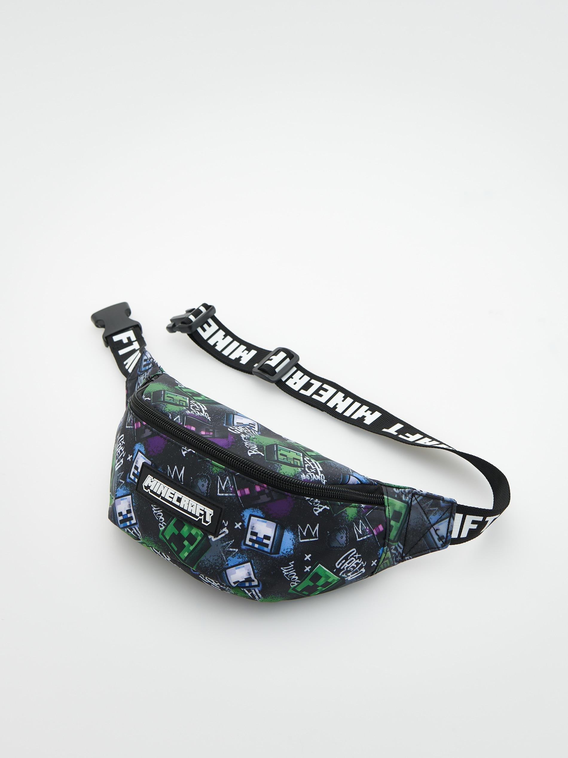 Black Minecraft Bum Bag, , large image number 1