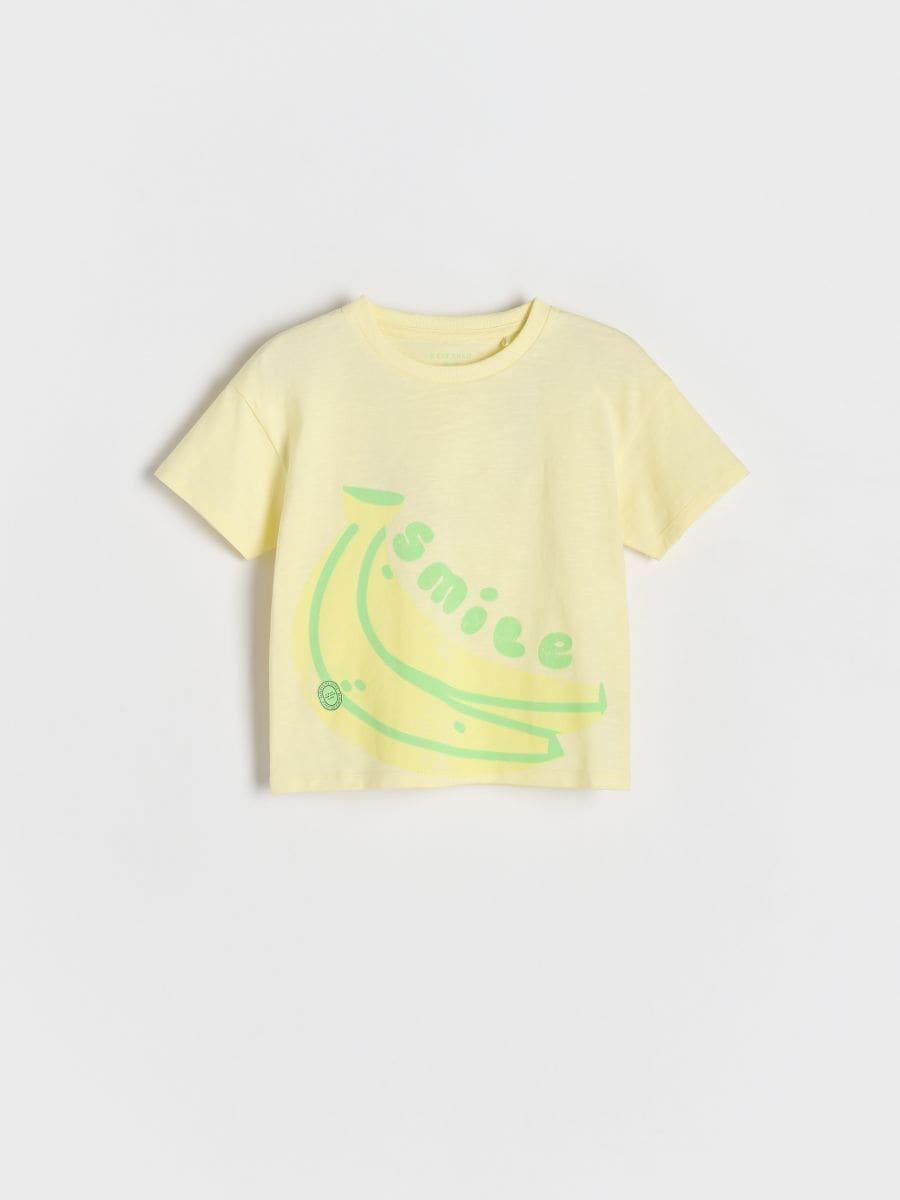 Yellow T-Shirt With Print, , medium