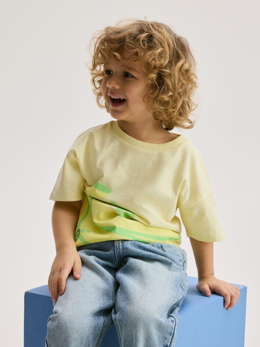 Yellow T-Shirt With Print, , large image number 1
