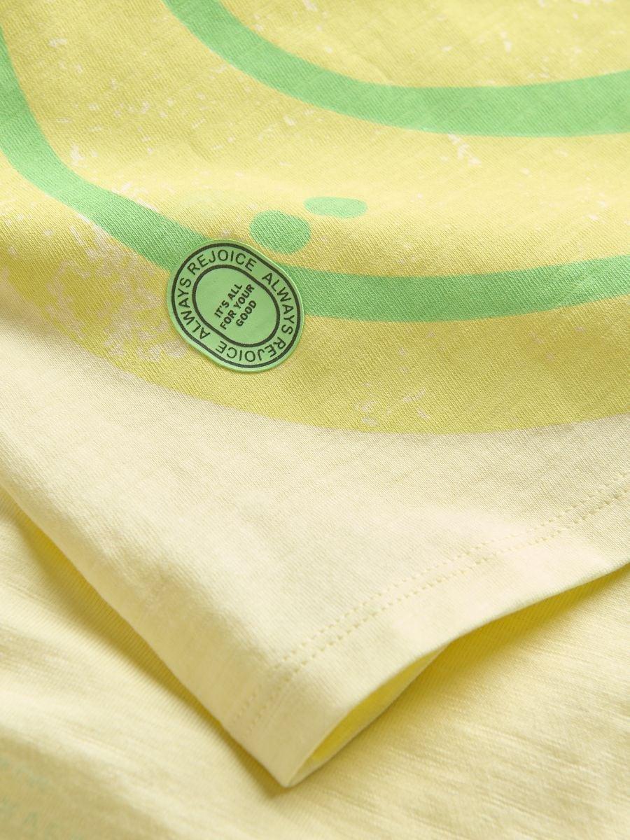 Yellow T-Shirt With Print, , large image number 2