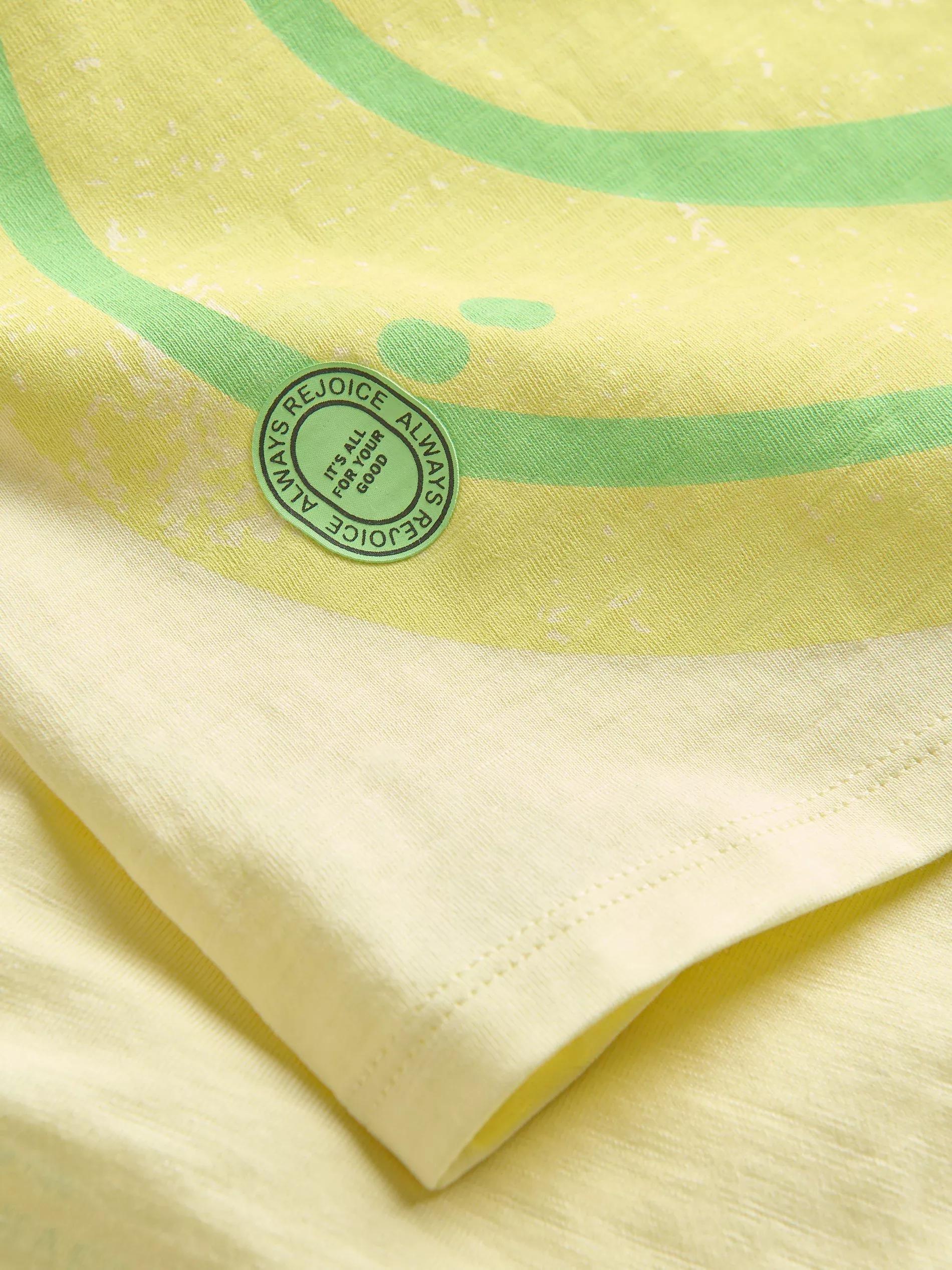 Yellow T-Shirt With Print, , large image number 2