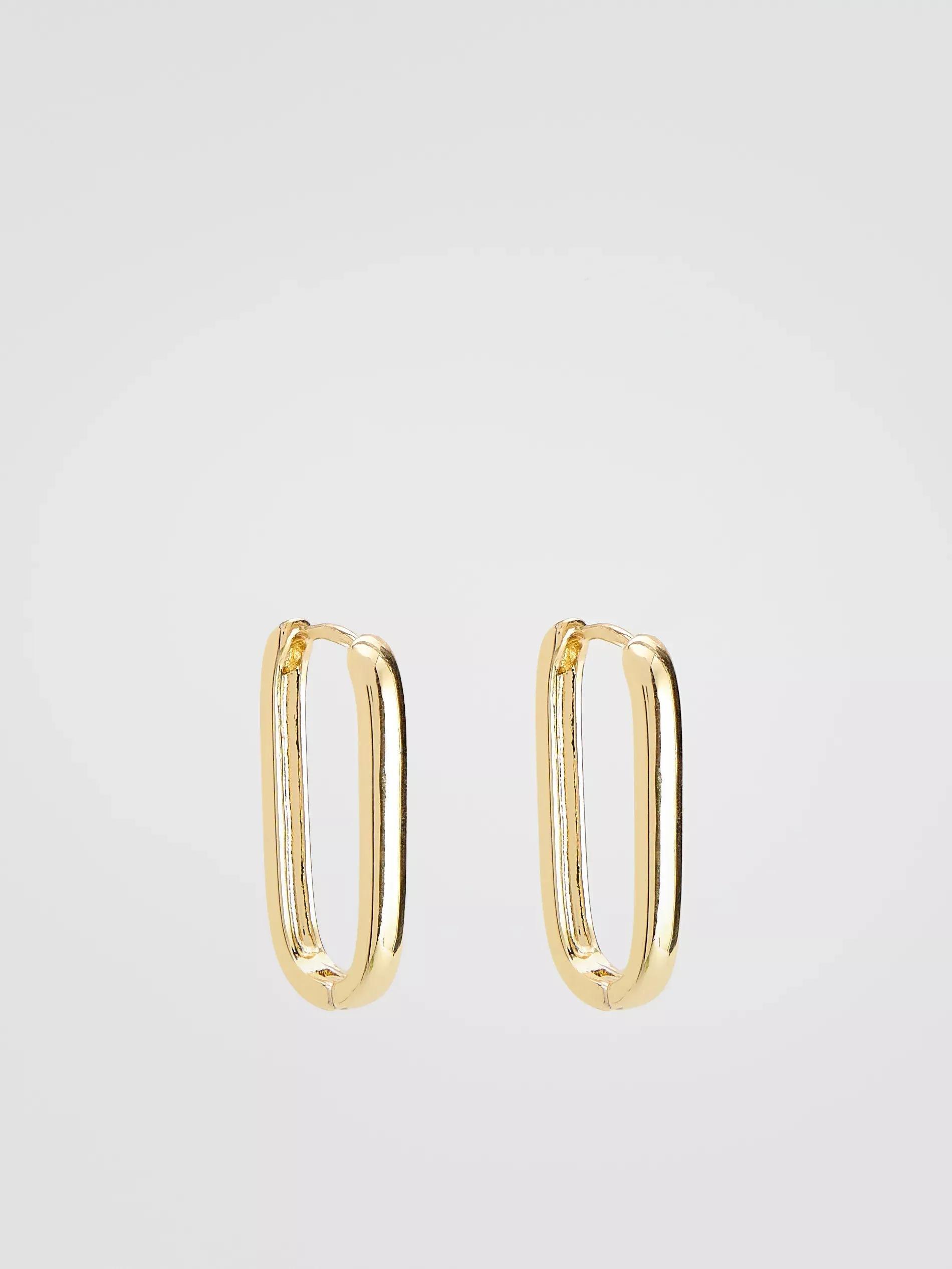 Gold Earrings, Golden, large image number 0