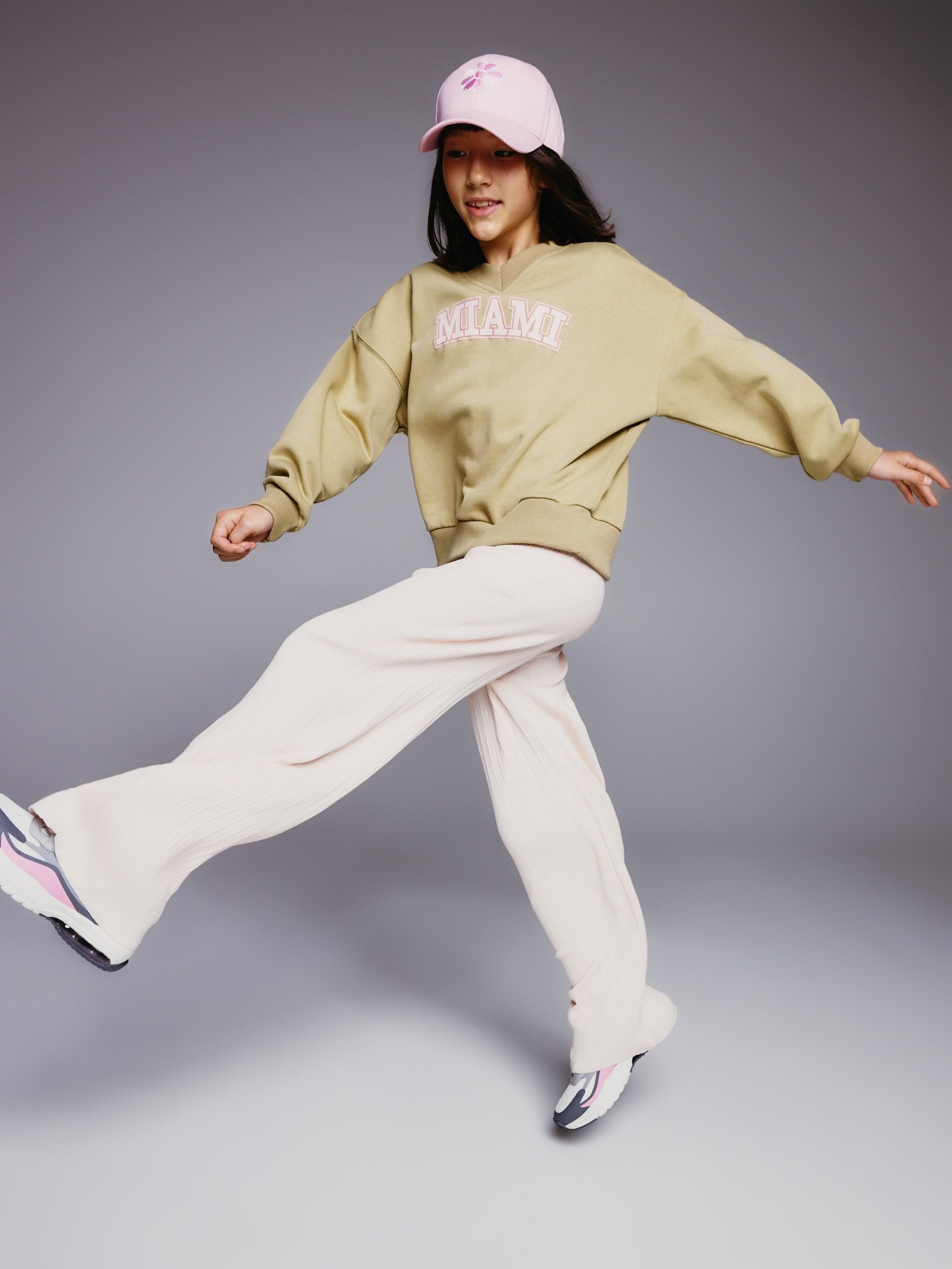 Pink Viscose Blend Jersey Trousers, Pink, medium