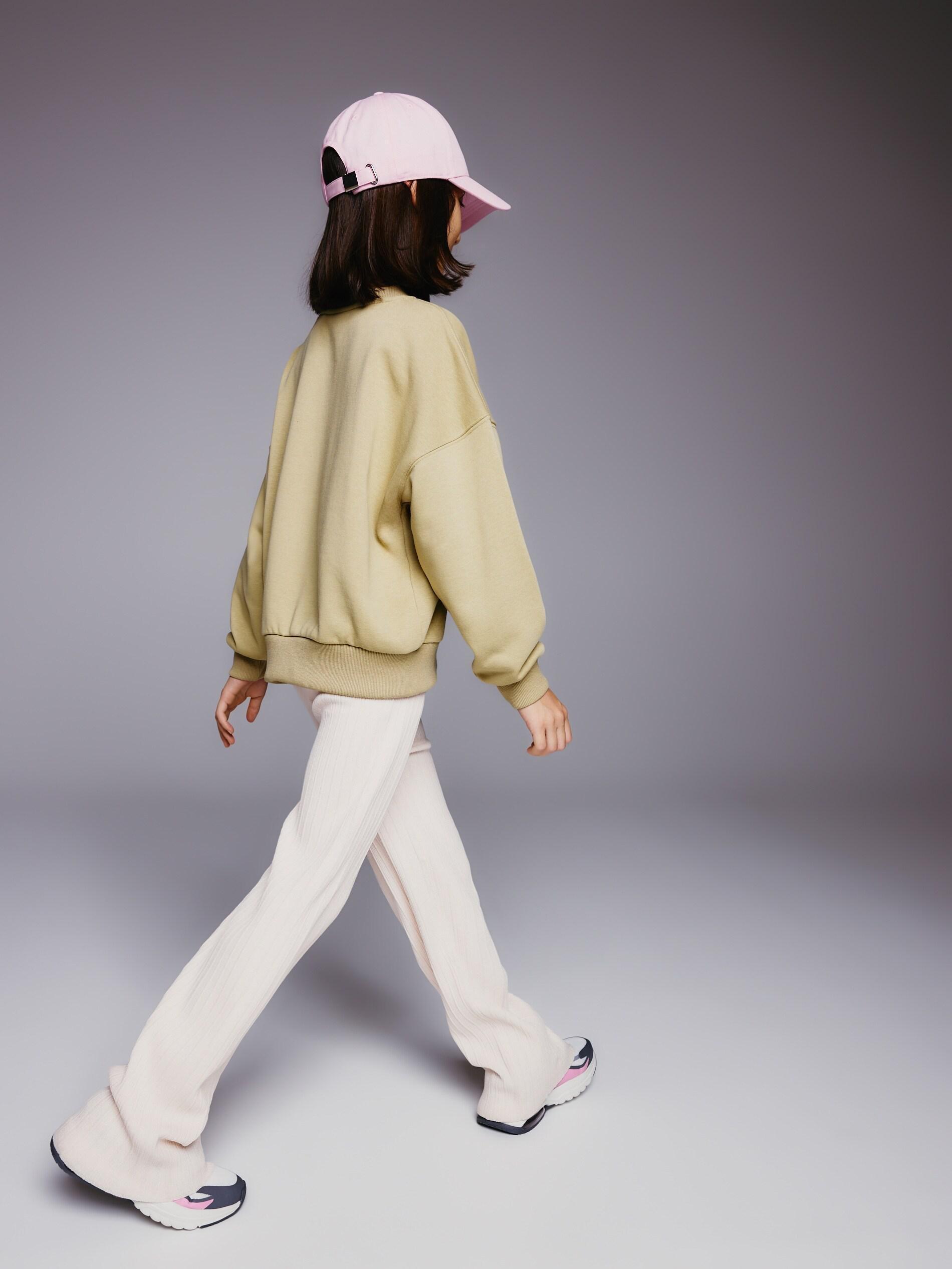 Pink Viscose Blend Jersey Trousers, Pink, large image number 3