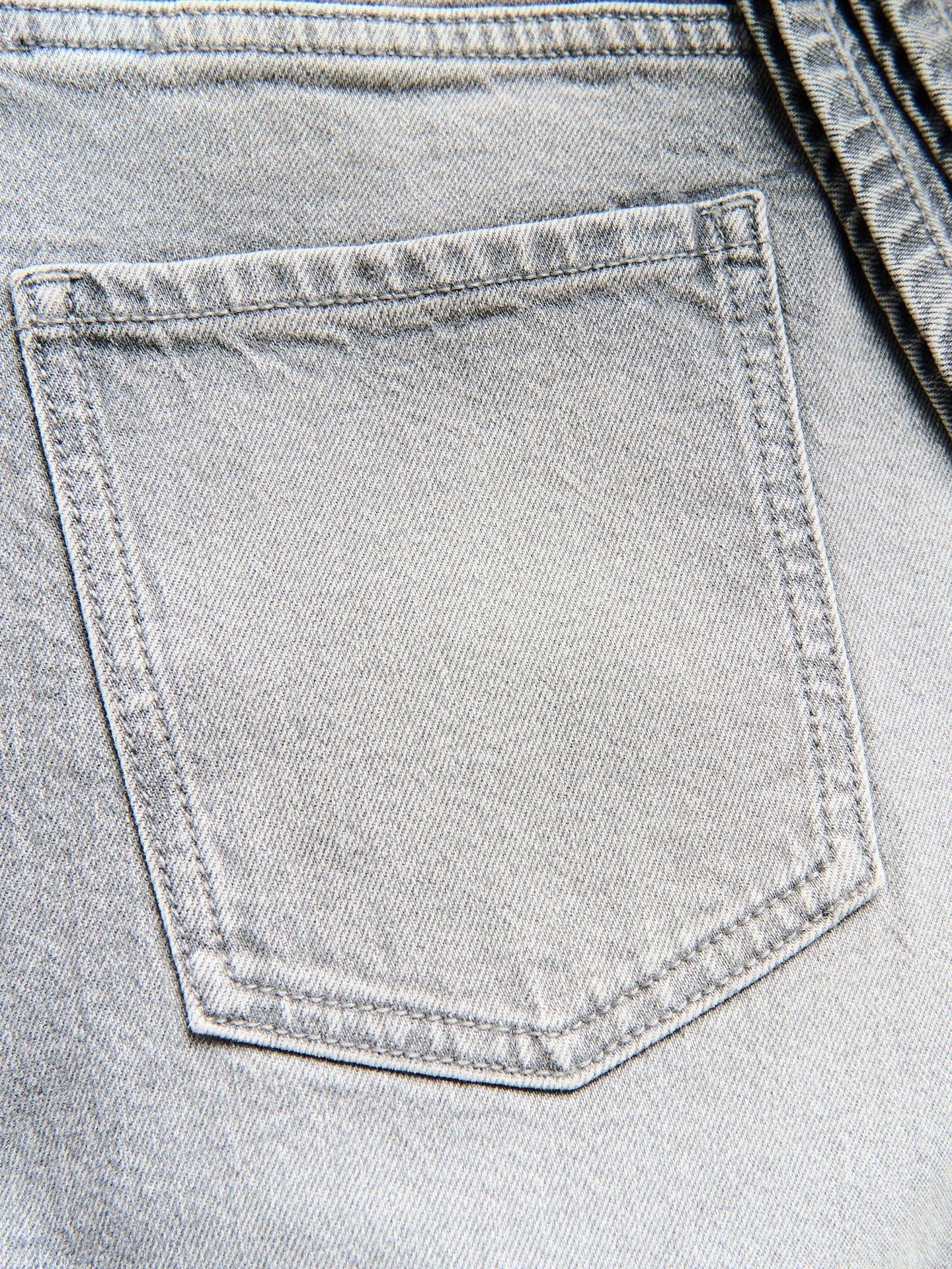 Grey Wide Leg Jeans, Light grey, large image number 5
