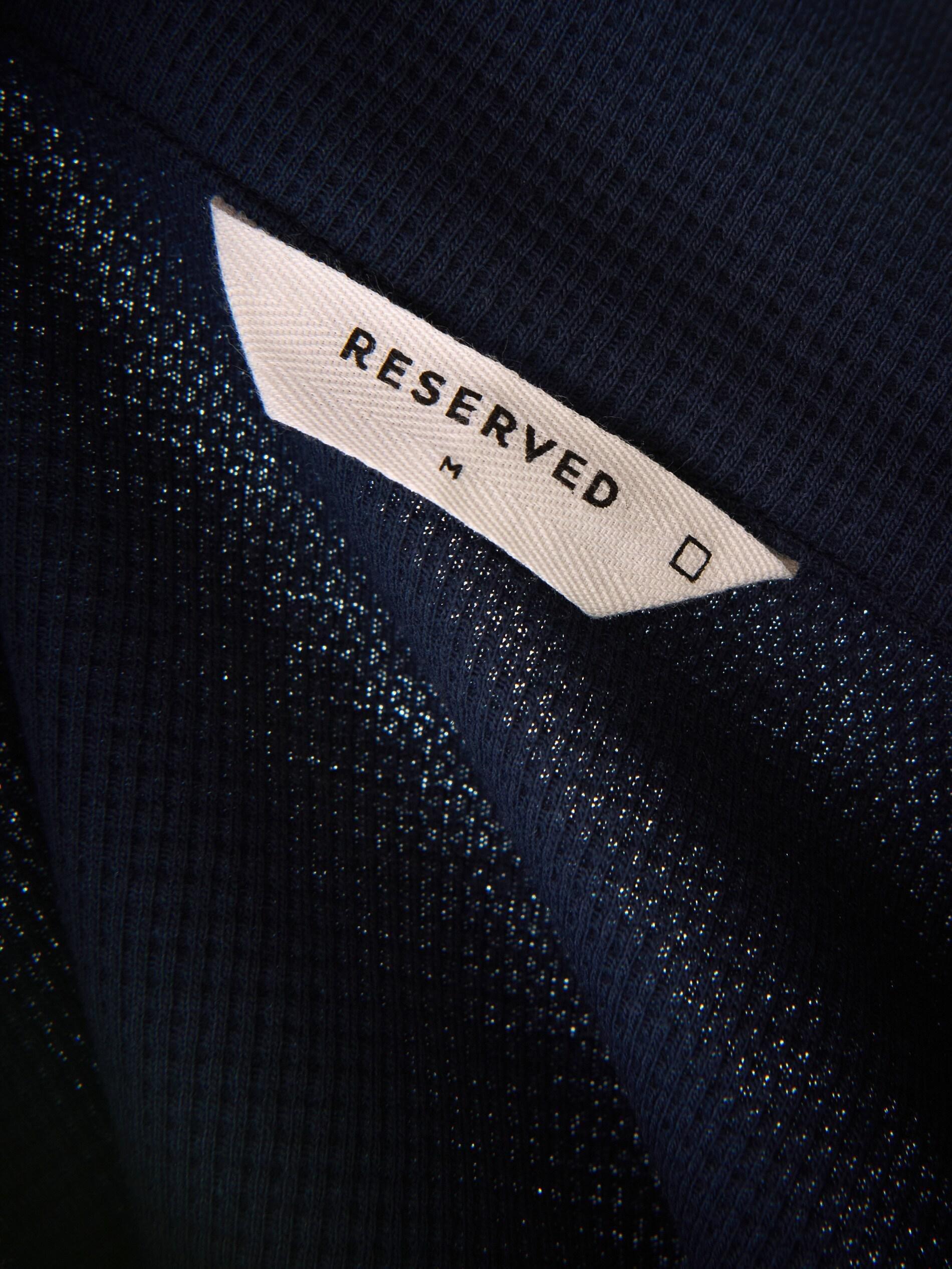 NAVY Structural fabric polo shirt, Navy, large image number 2