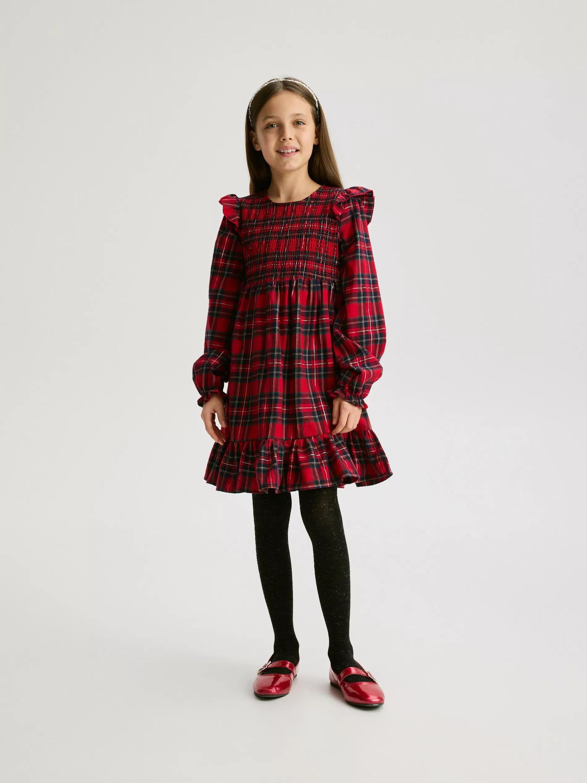 Multicolour Check Dress, Multicolor, large image number 0