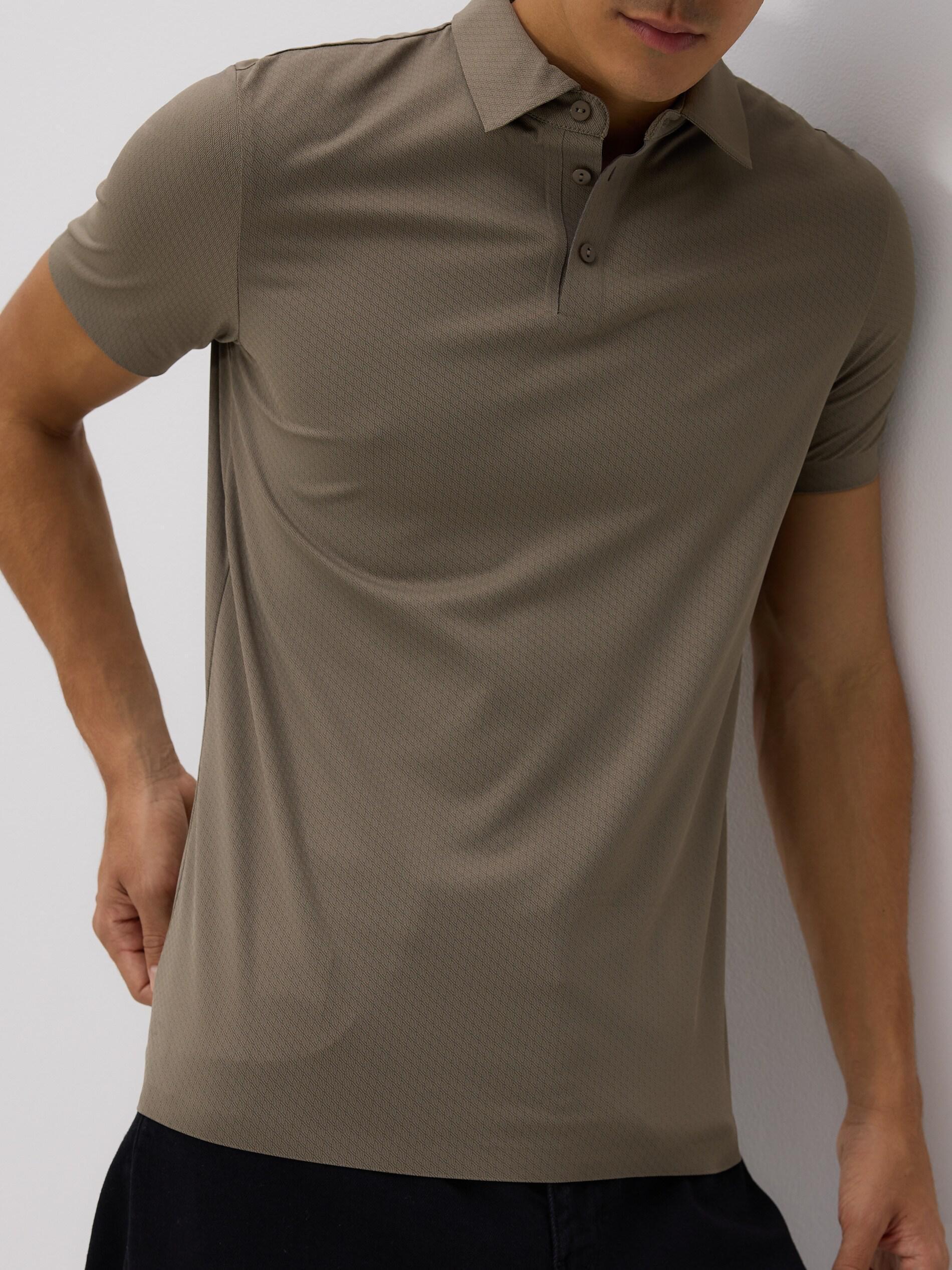 Beige Slim Fit Polo Shirt, Beige, medium