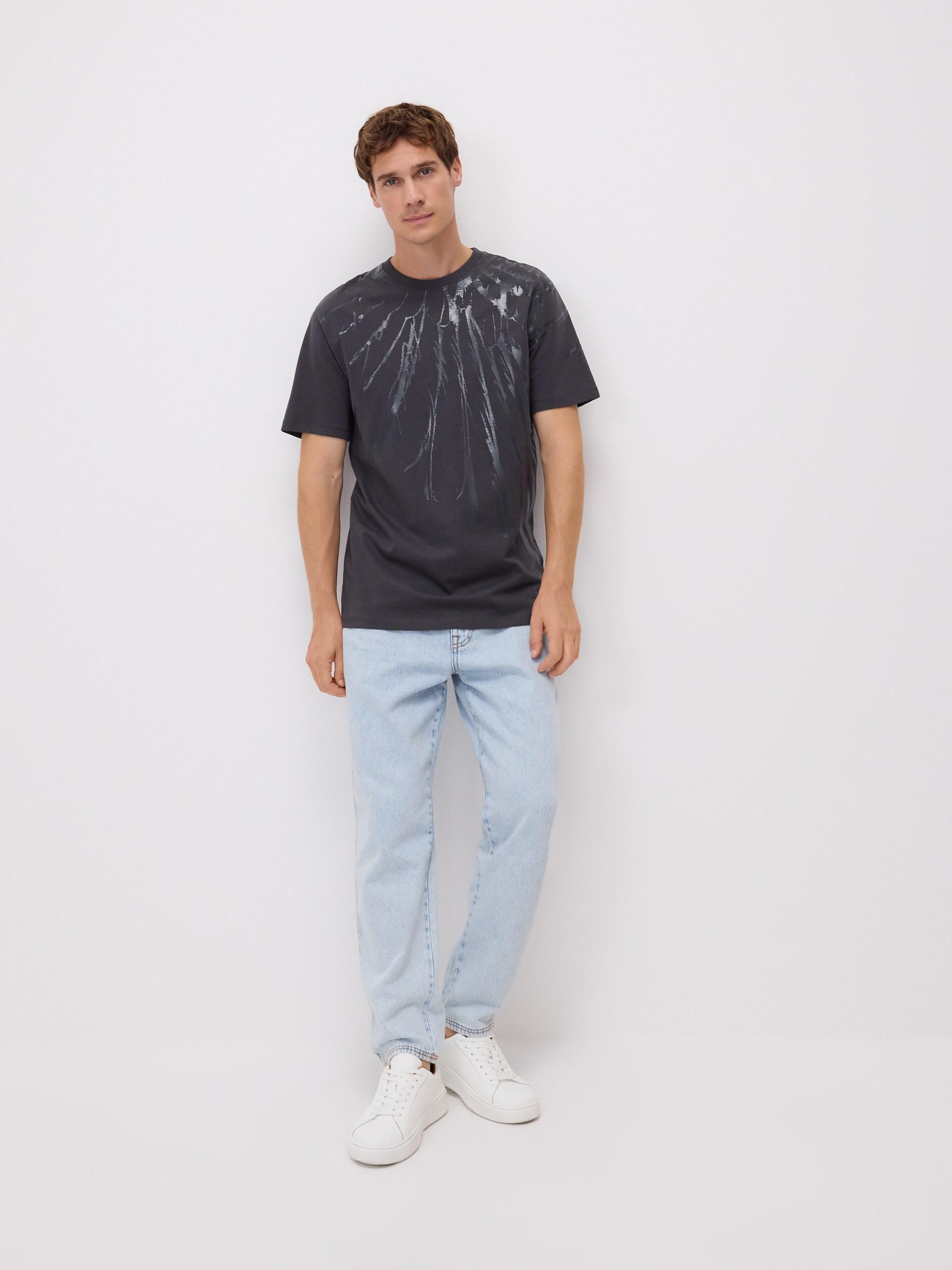 Grey Comfort Fit T-Shirt With Print, Grey, large image number 3