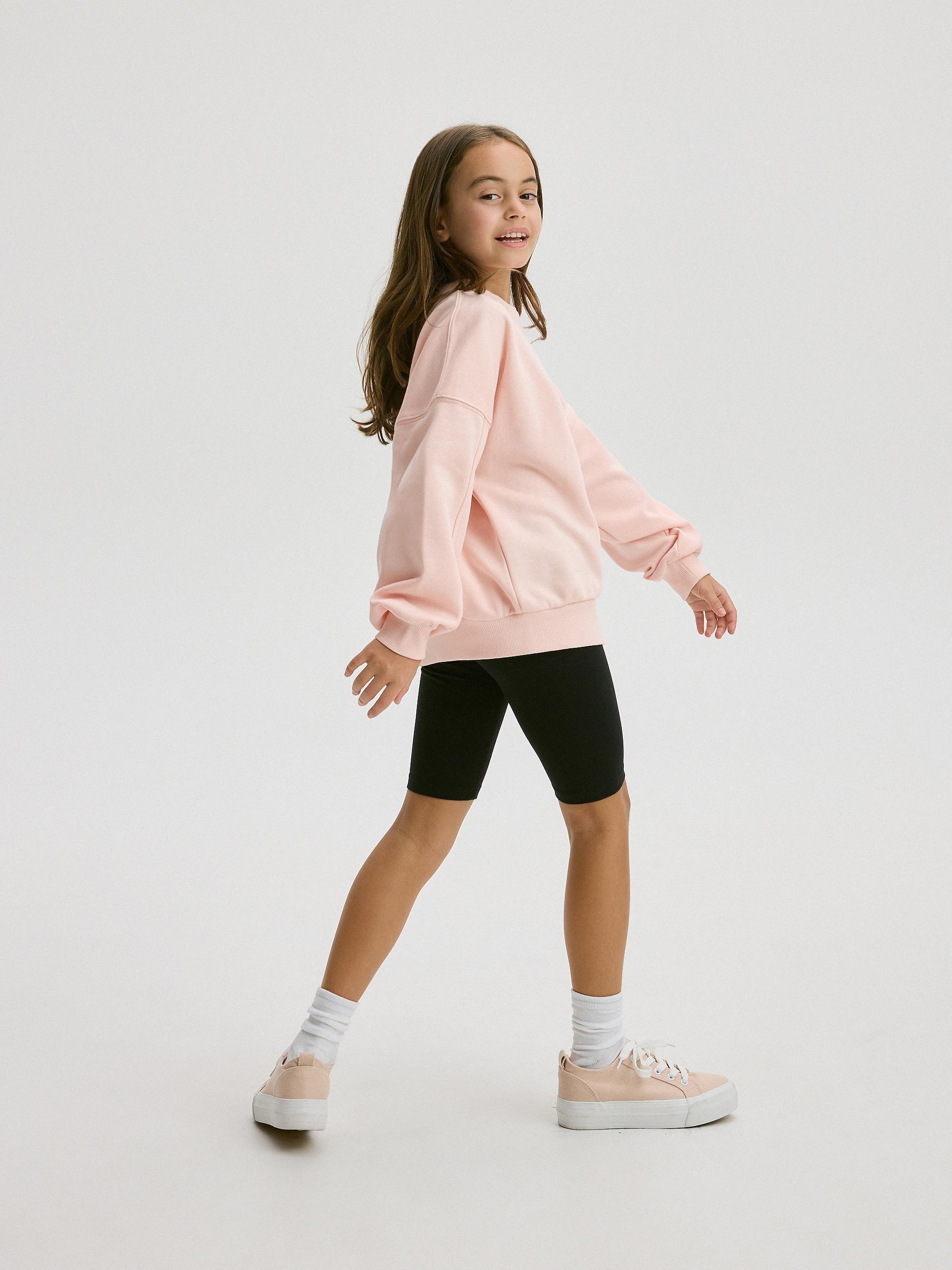 Black Biker Shorts, Kids Girls, , large image number 5