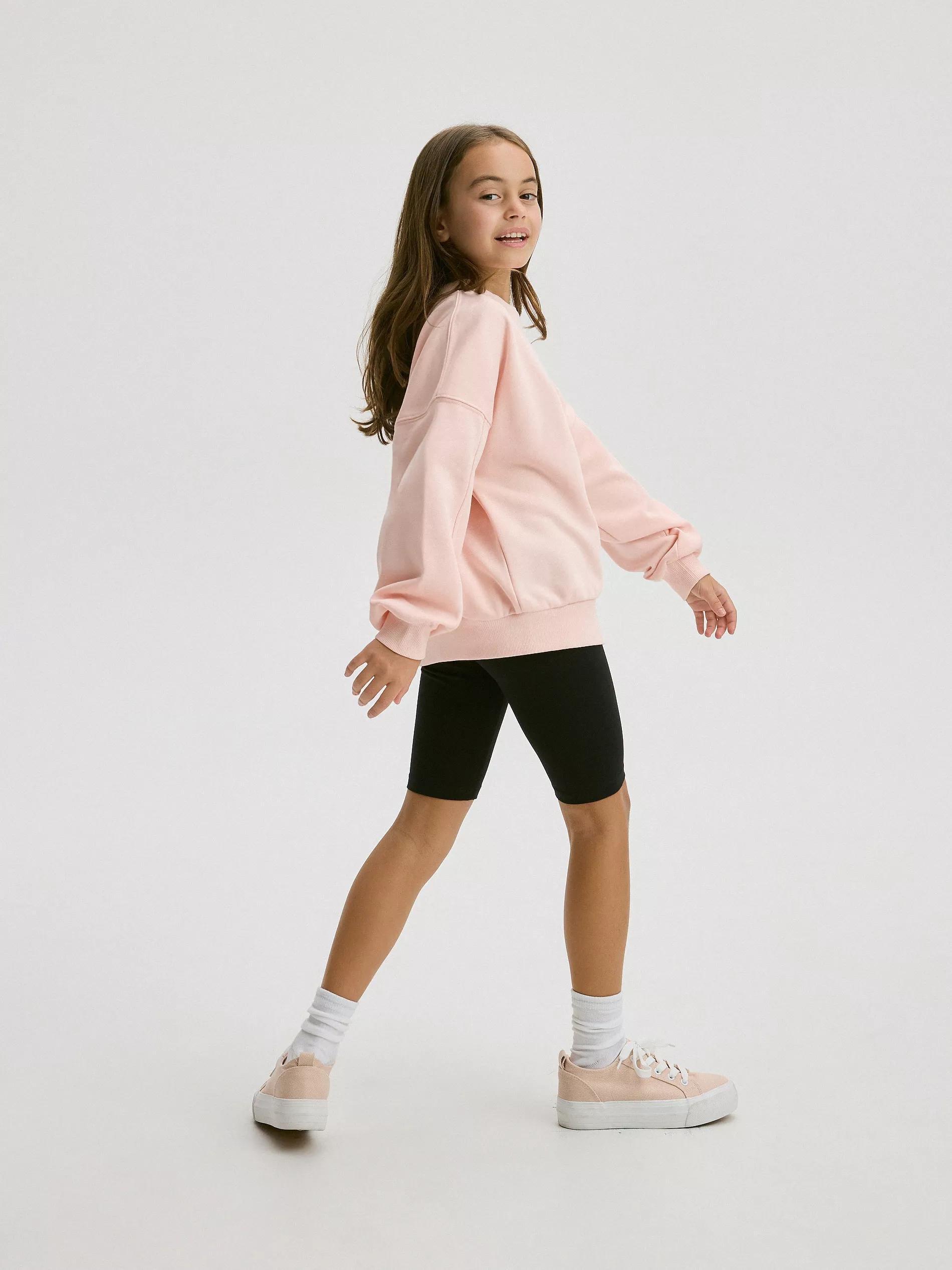 Black Biker Shorts, Kids Girls, , large image number 6