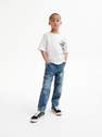 Reserved - White Cotton T-Shirt With Application, Kids Boys