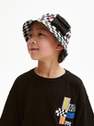 Reserved - Black Cotton T-Shirt With Application, Kids Boys