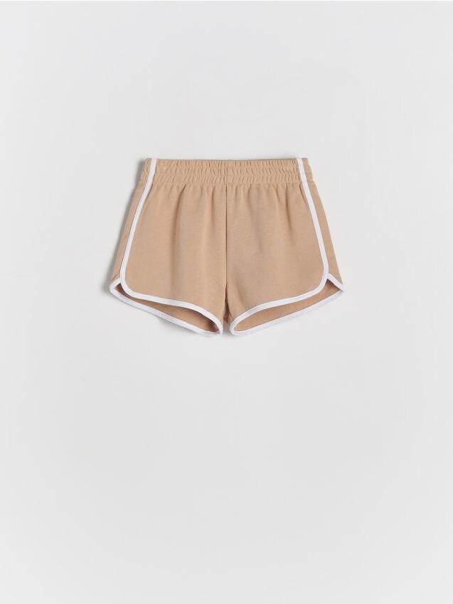 Brown Sports Shorts, Kids Girls, , large image number 0