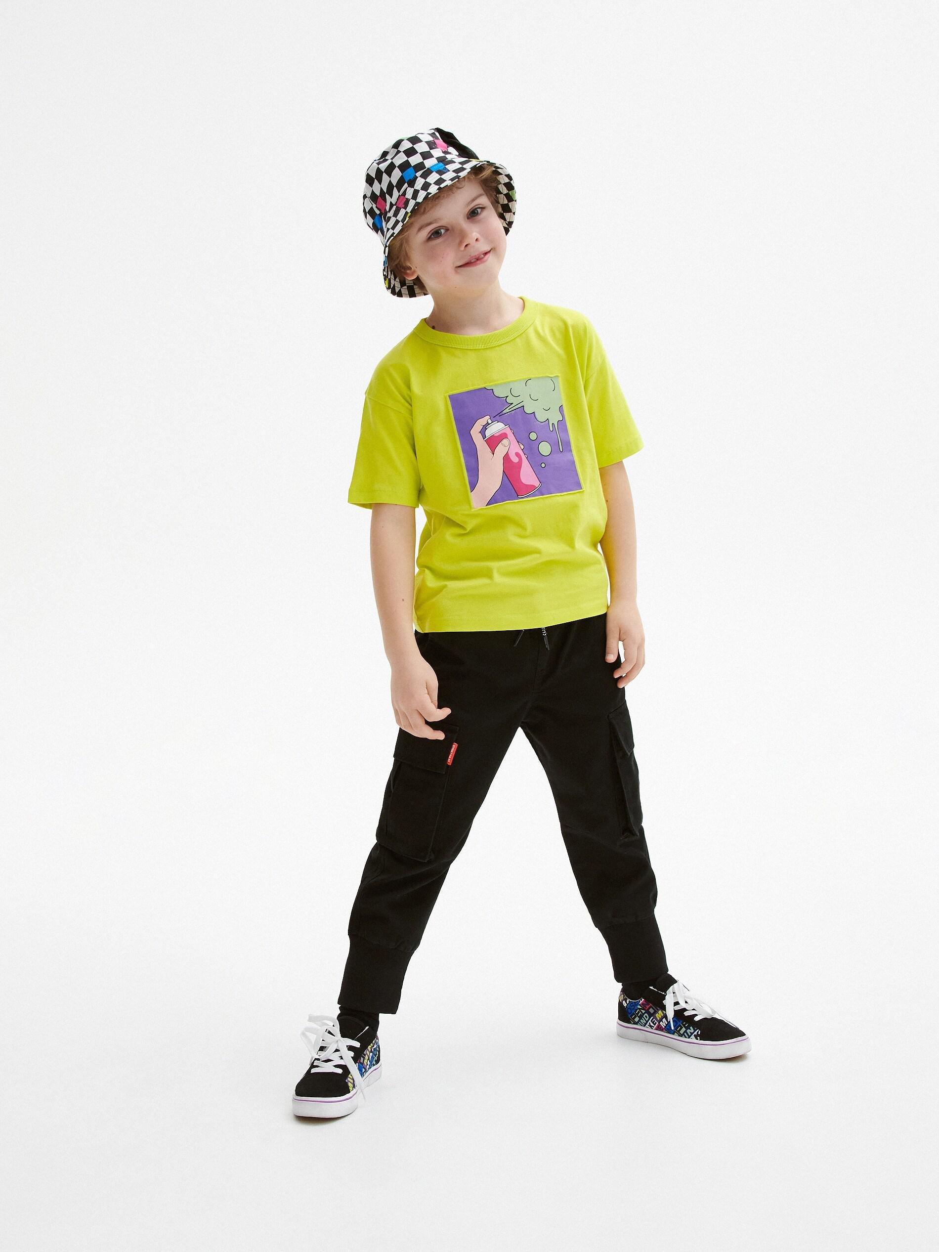 Yellow Printed T-Shirt, , large image number 0