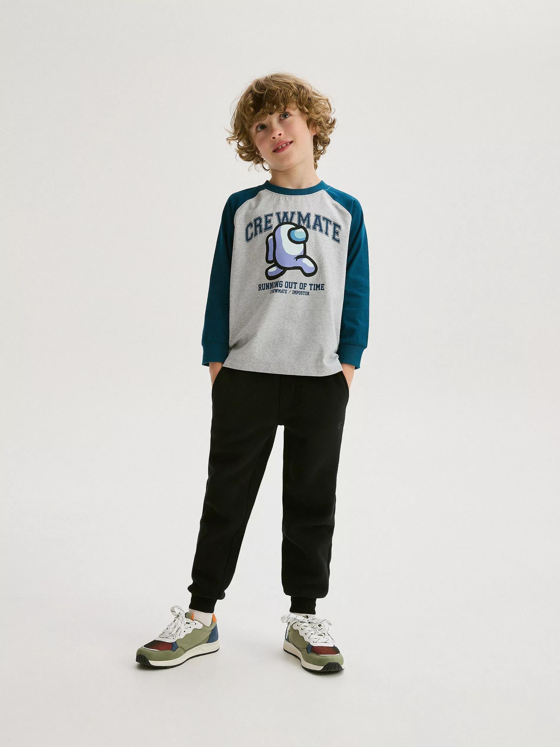 Grey T-Shirt, Kids Boy, , large image number 0