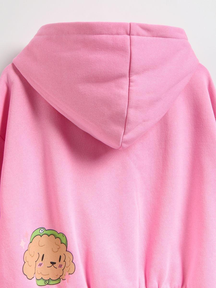 Pink Jogging Top, Kids Girls, Pink, large image number 2