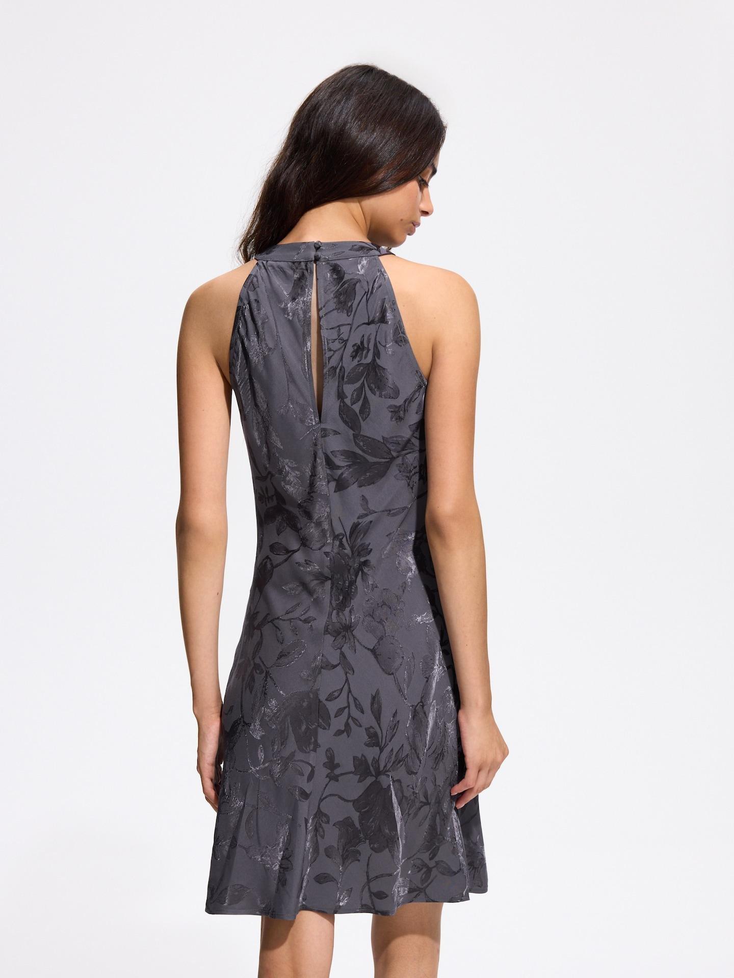 Grey Viscose Dress, Grey, large image number 4