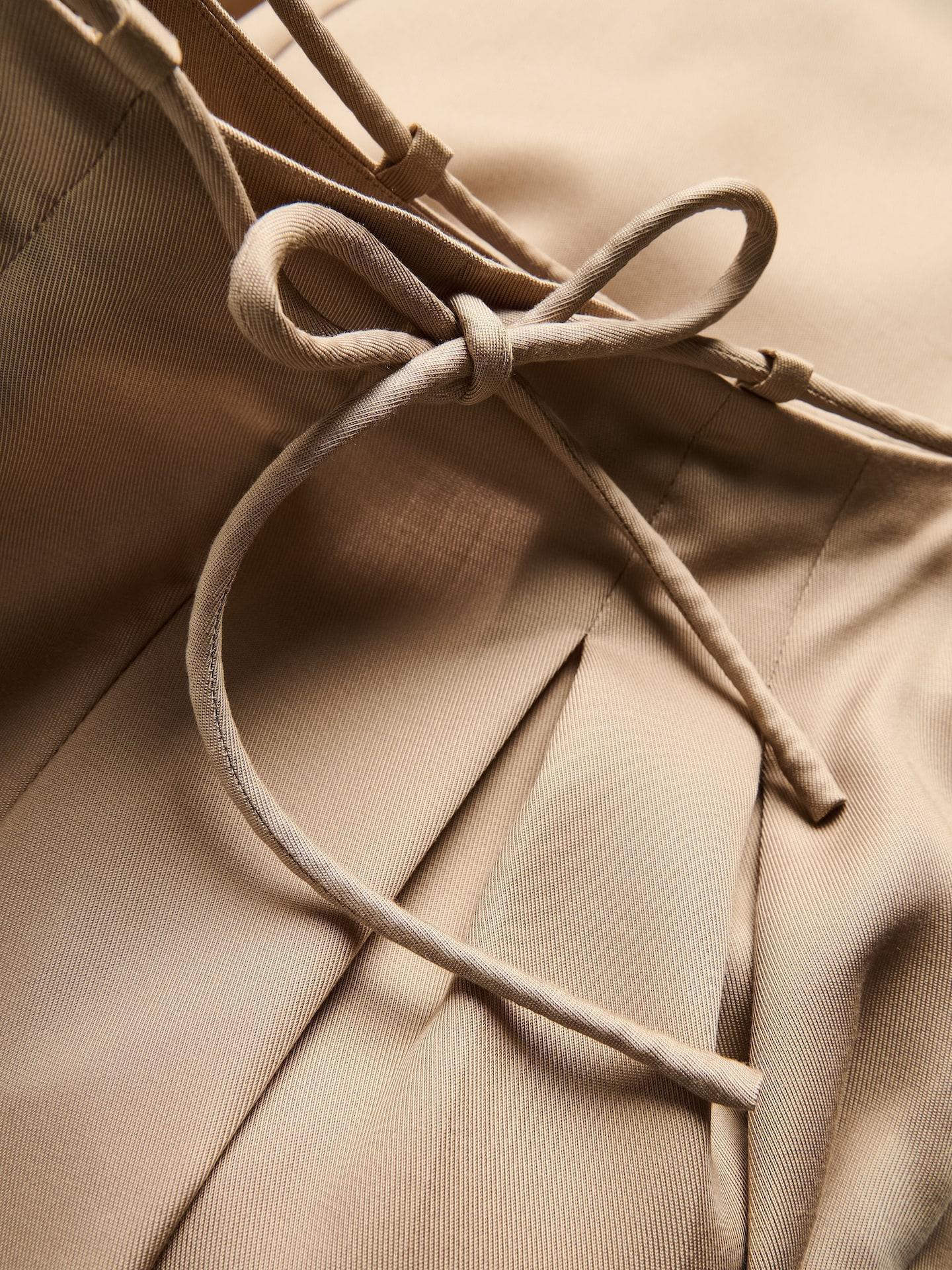Beige Wide Trousers With Lyocell, Beige, large image number 5