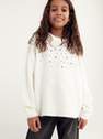 Reserved - Cream Jumper With Pearl Detailing, Kids Girls