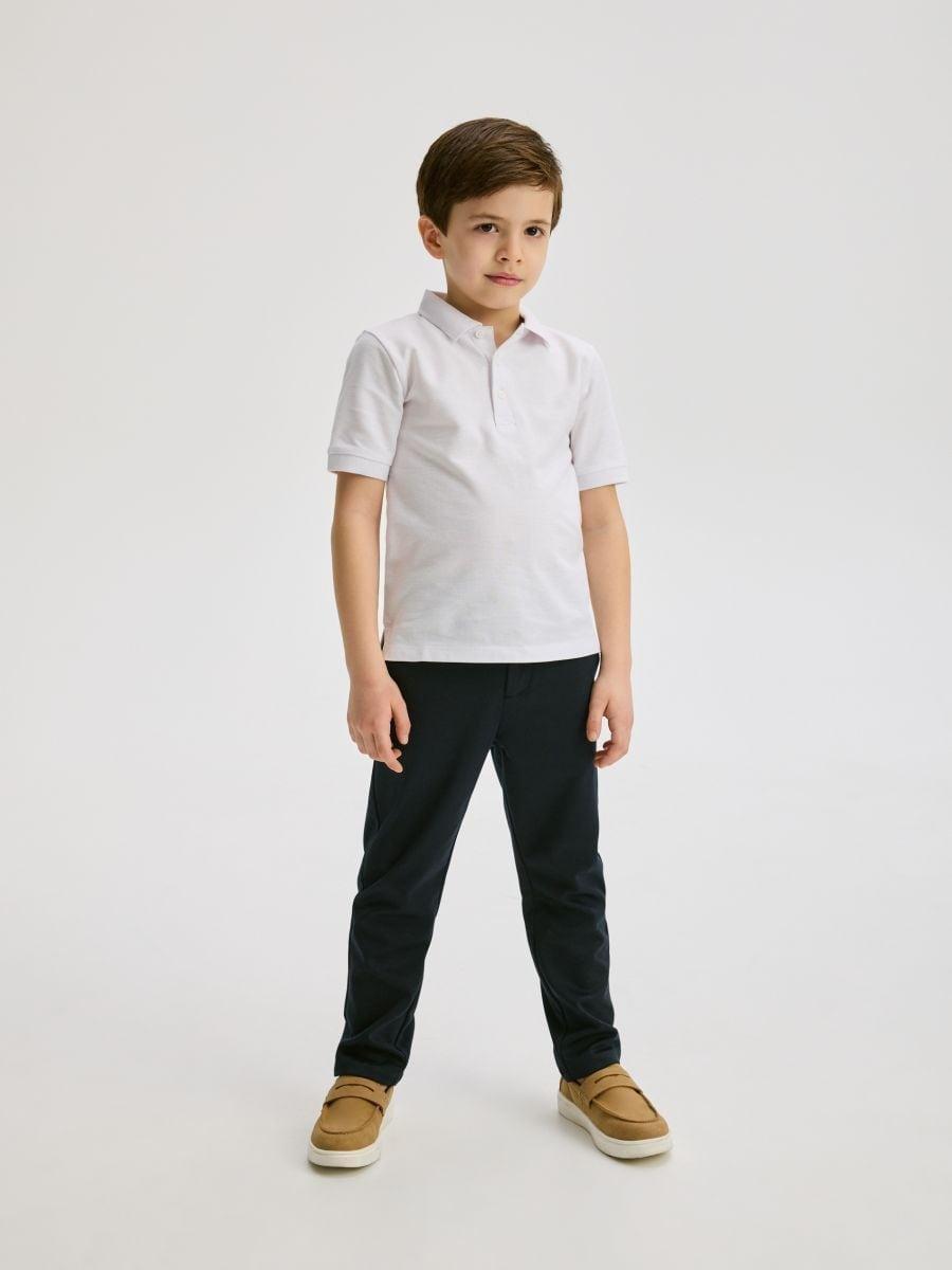 Blue Elegant Chino Pants, , large image number 0