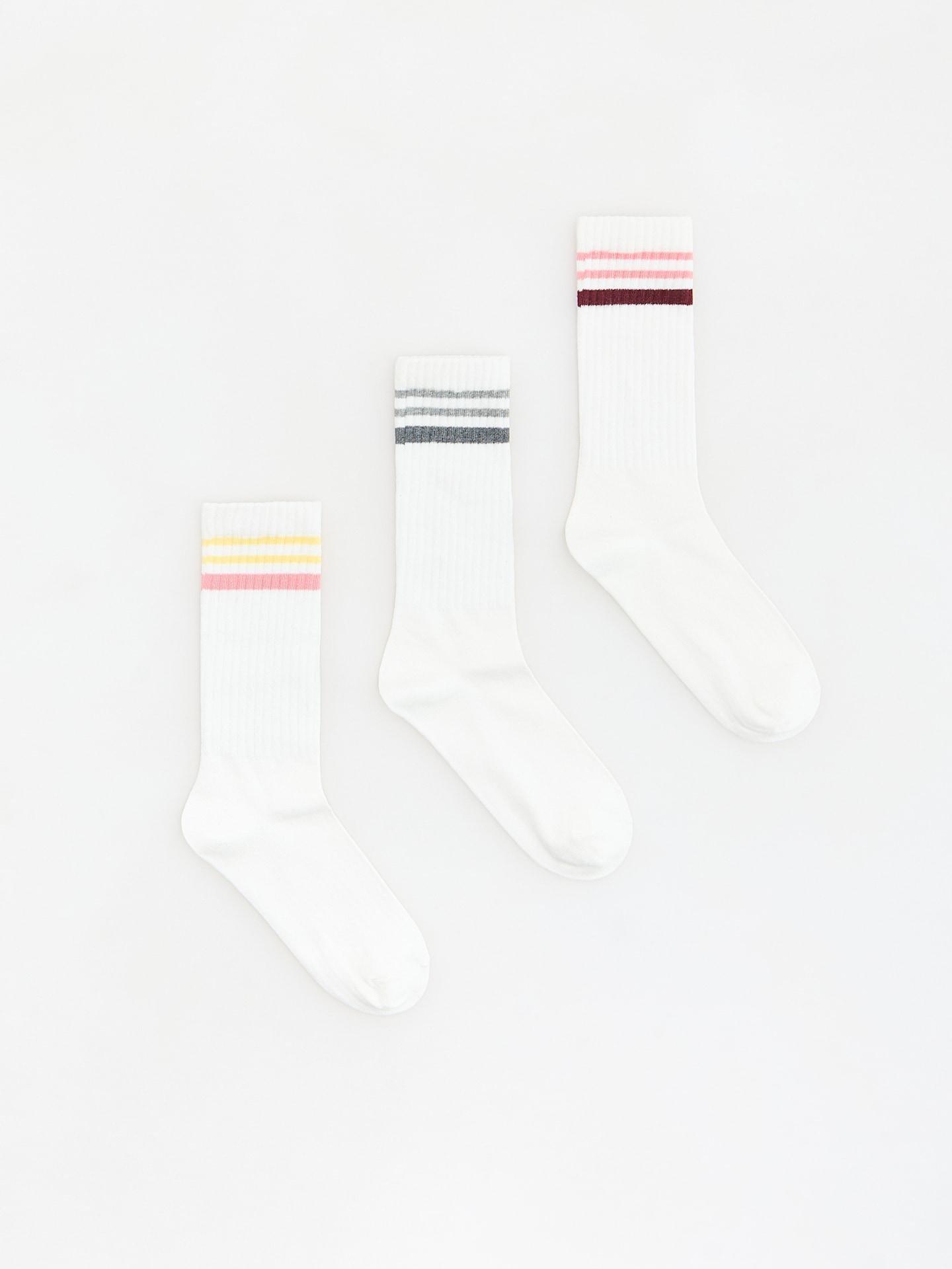 Pink Cotton Rich Socks 3 Pack, Pink, large image number 0