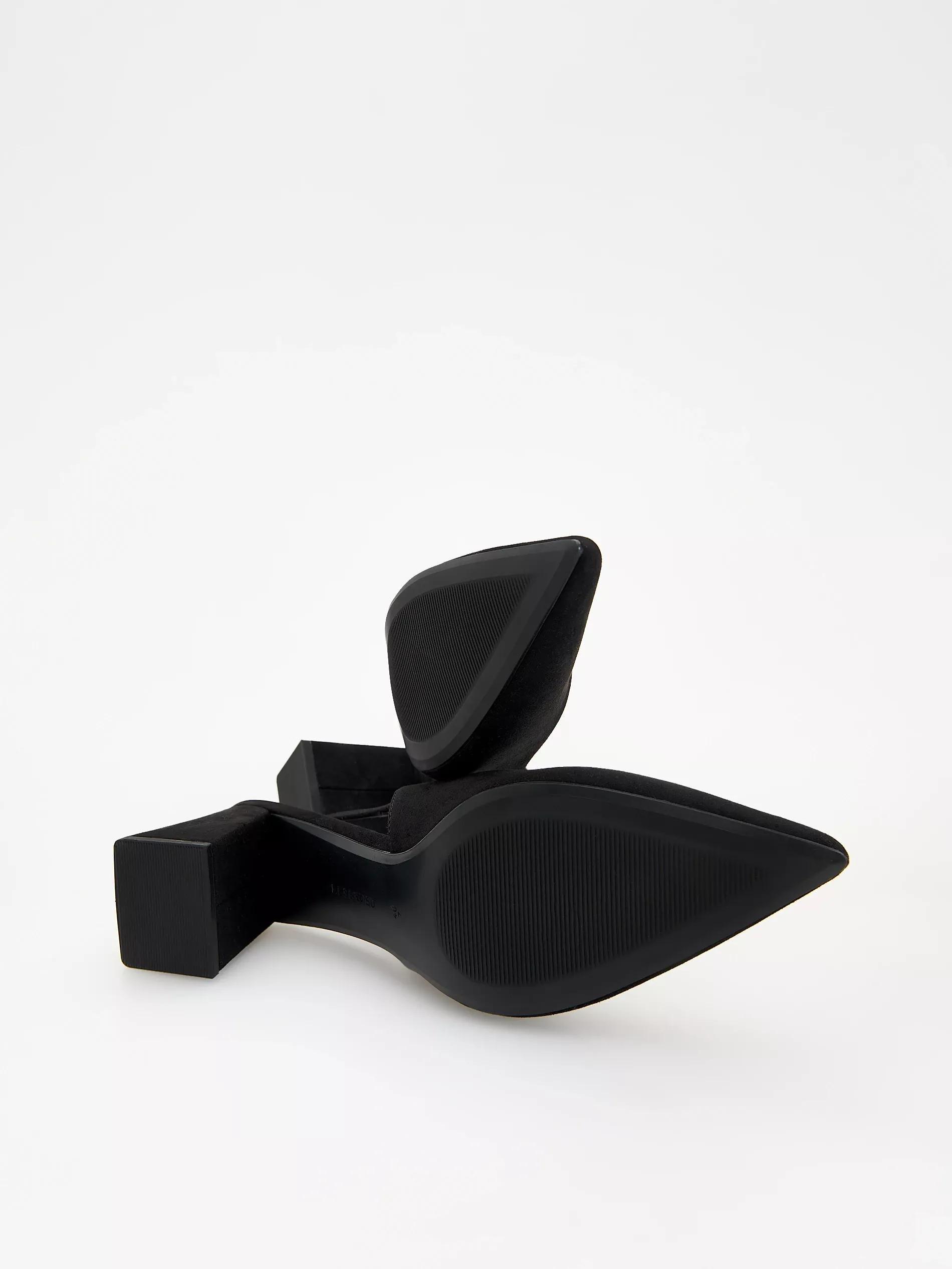 Black Pumps With Open Heel, , large image number 4