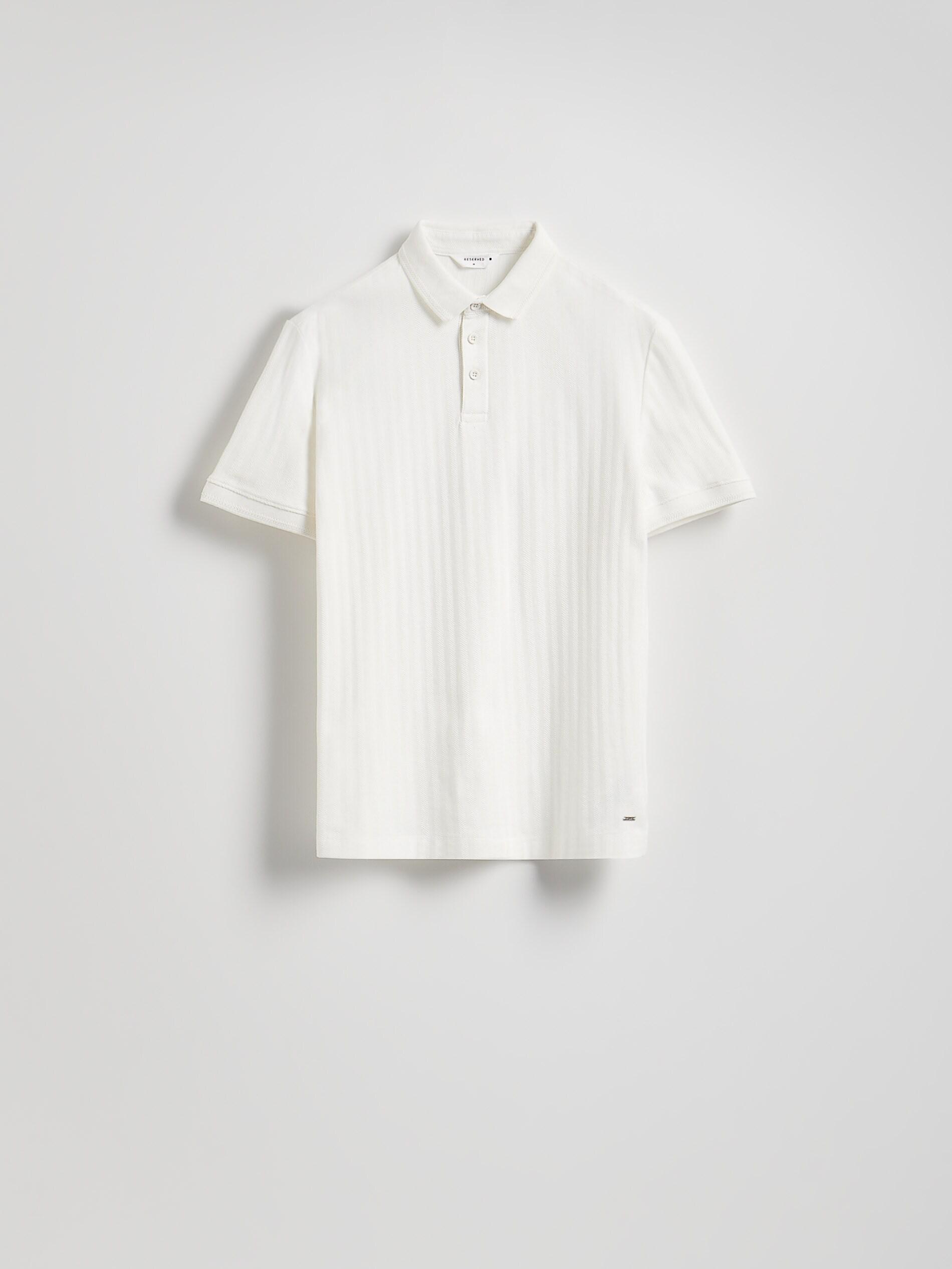 CREAM Regular fit structural polo shirt, Ivory, large image number 4