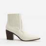 Reserved - White Cowboy Ankle Boots, Women