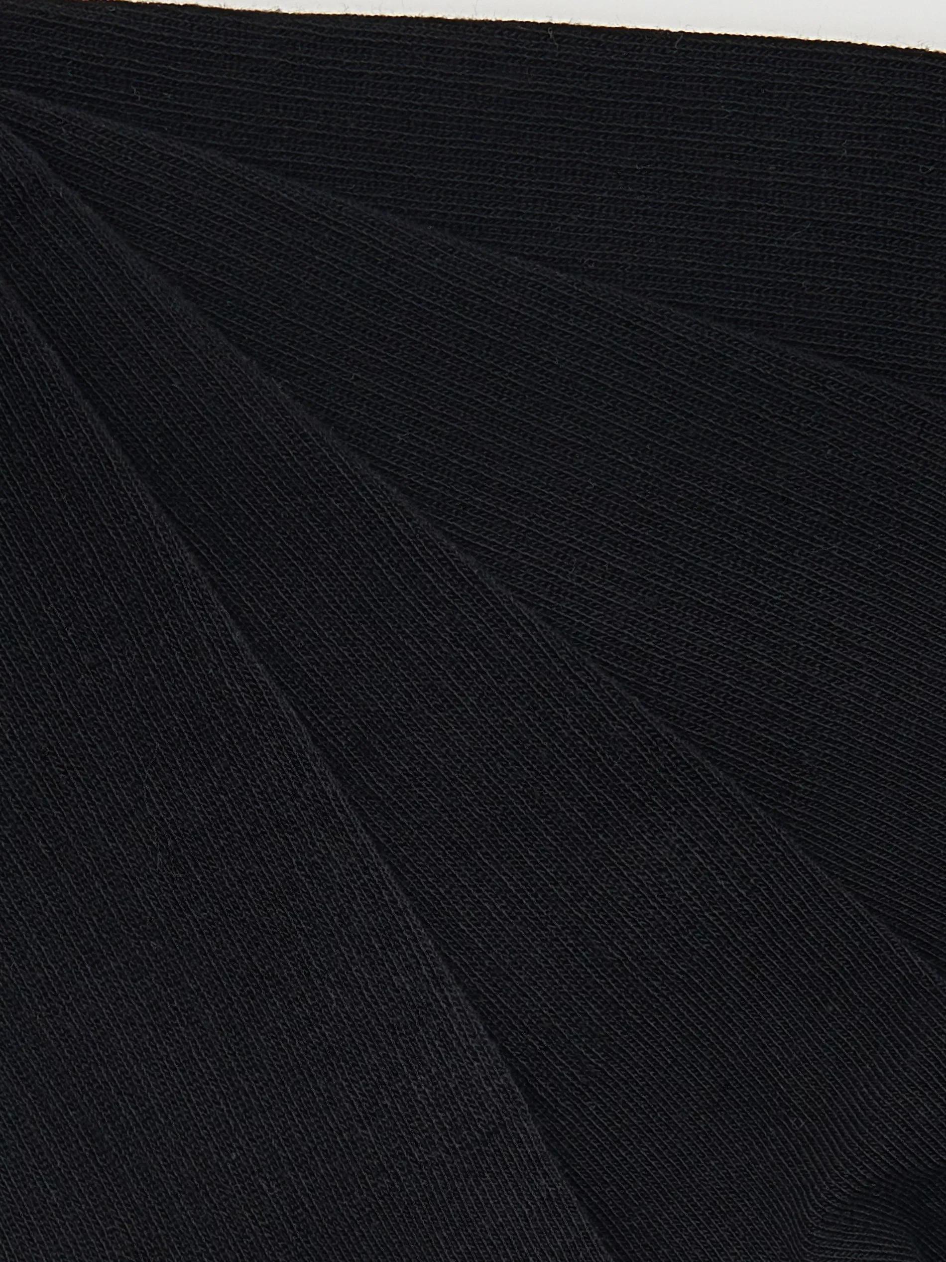 Black Set Of 5 Socks, Black, medium