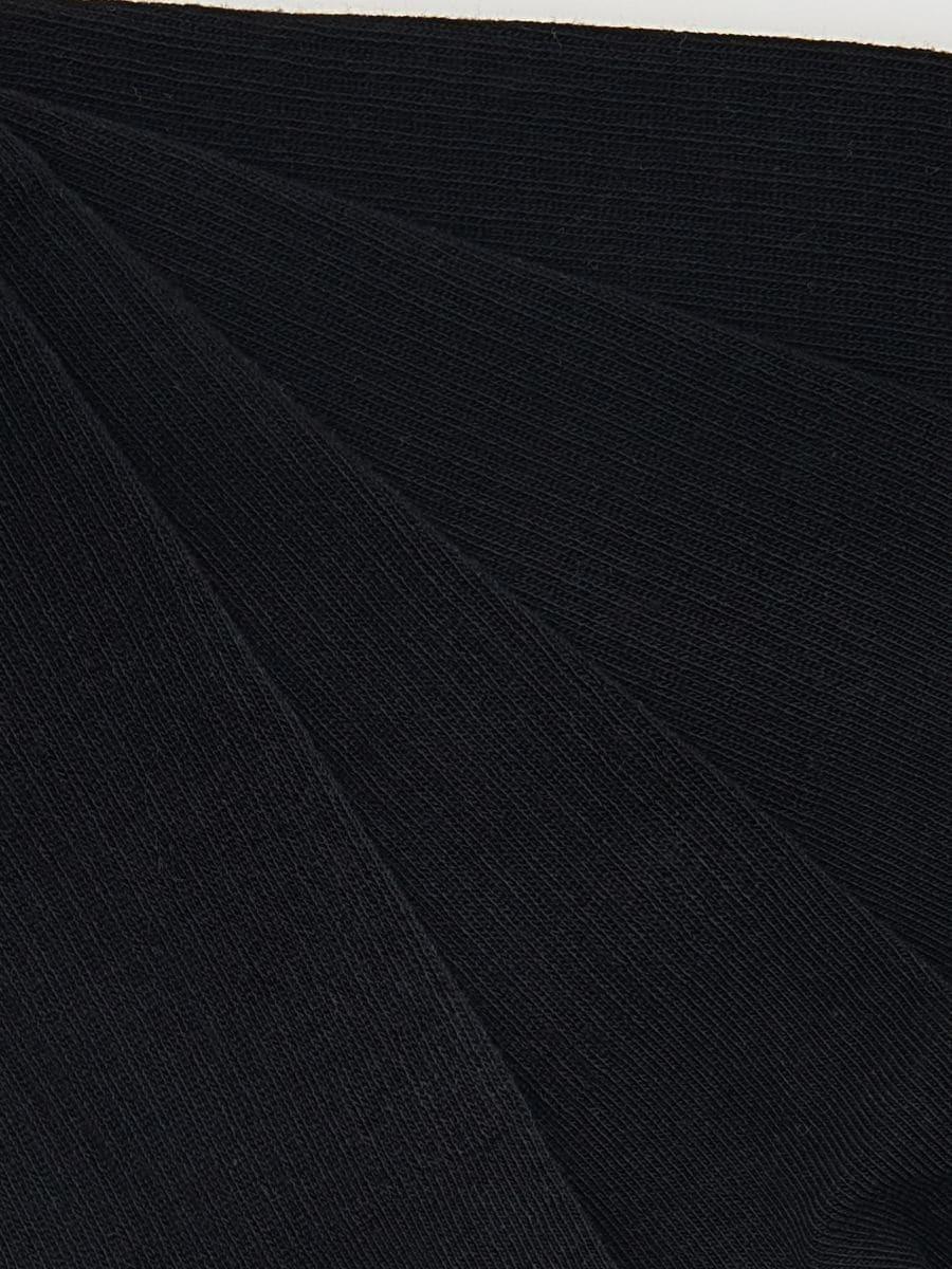 Black Set Of 5 Socks, Black, medium