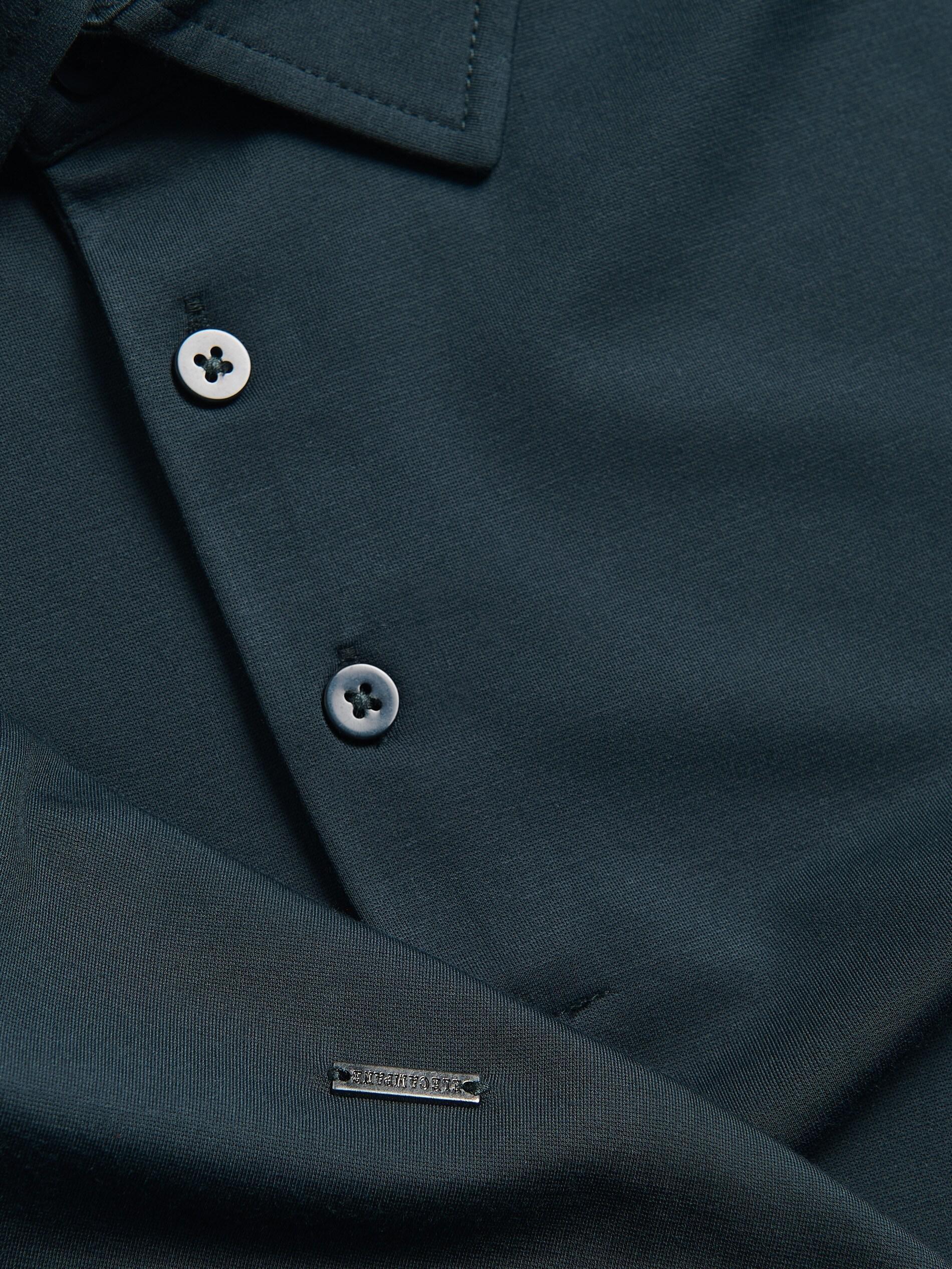 DARK GREEN Slim fit polo shirt, Khaki, large image number 5