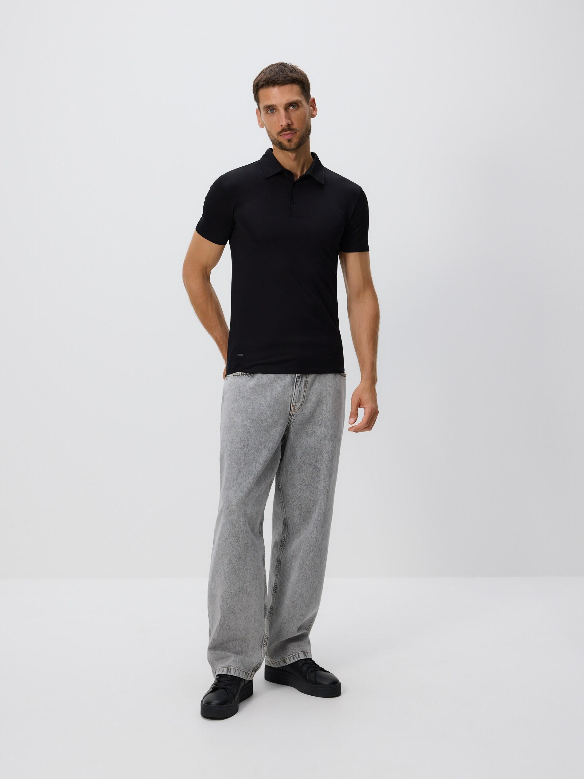 BLACK Slim fit polo shirt, Black, large image number 3