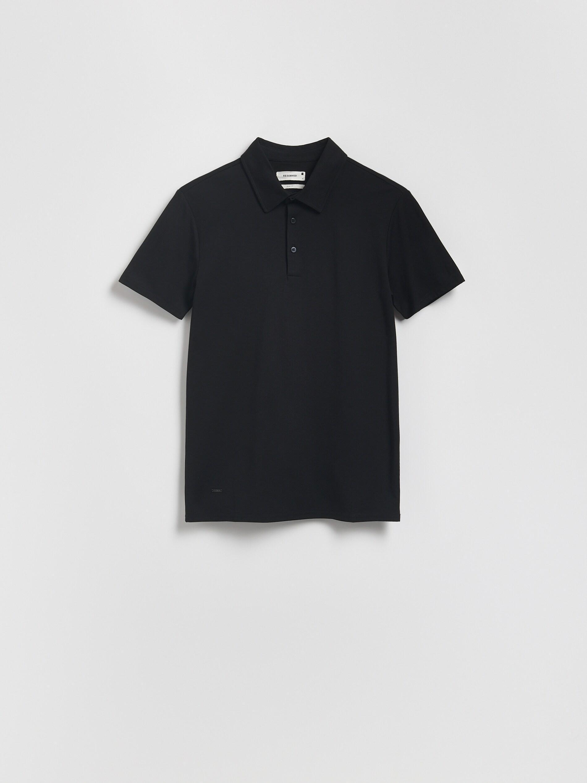 BLACK Slim fit polo shirt, Black, large image number 5