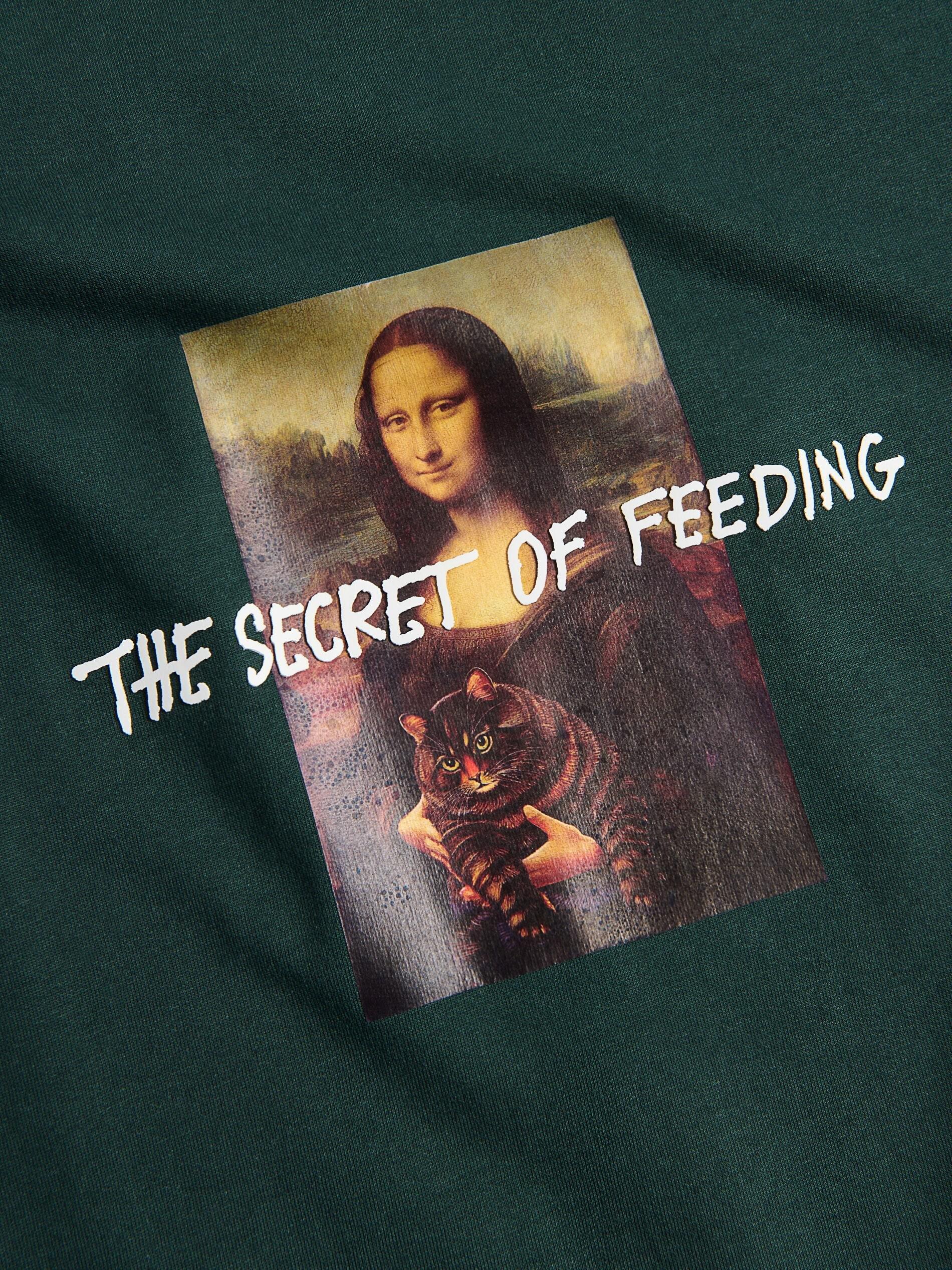 DARK GREEN Regular fit printed T-shirt, Khaki, large image number 3