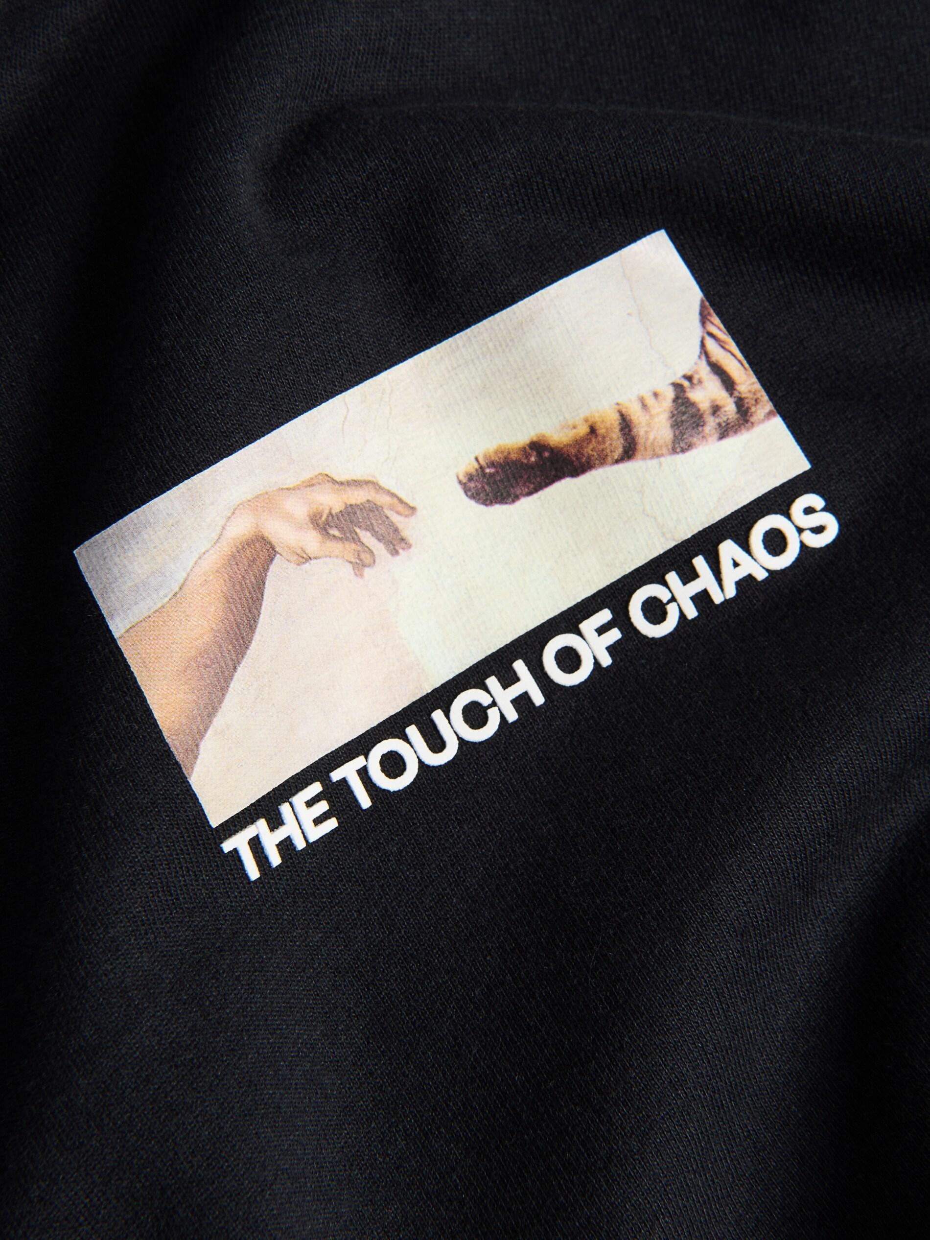 Black Regular Fit Printed T-Shirt, Black, large image number 1